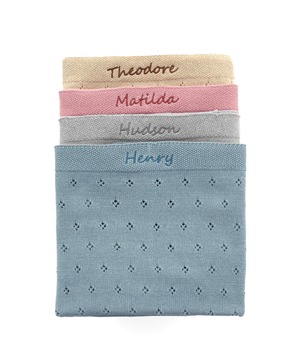 Personalized Baby Blanket - Soft Pointelle Pink Knit Blanket for Newborns & Infants - Perfect for Nursery, Gift Giving & Photo Shoots