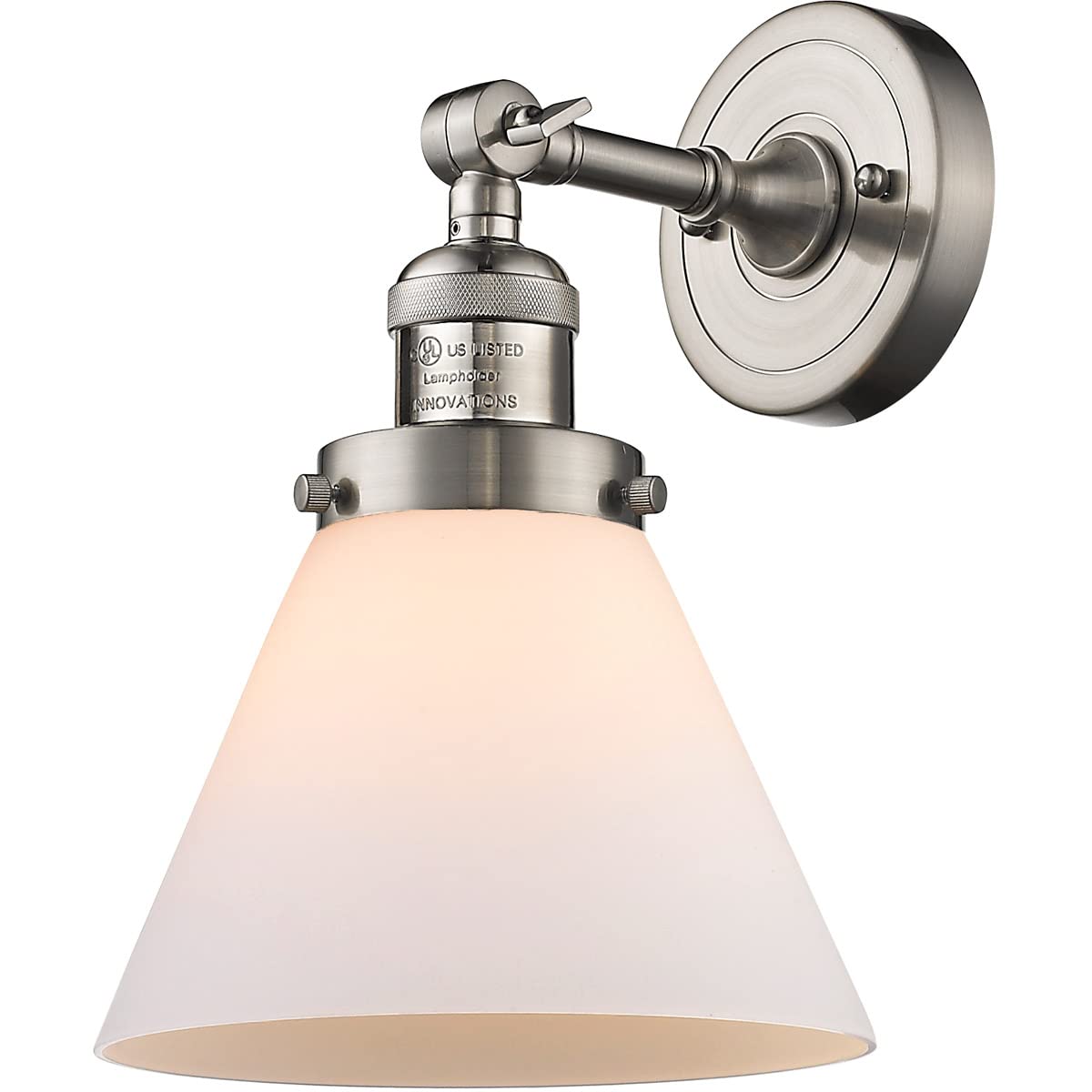 Innovations INNO201F-SN-G41-LED Brushed Satin Nickel Semi-Flush Mount Ceiling Light Fixture - Perfect for Bedroom, Hallway, Kitchen & Modern Home Decor