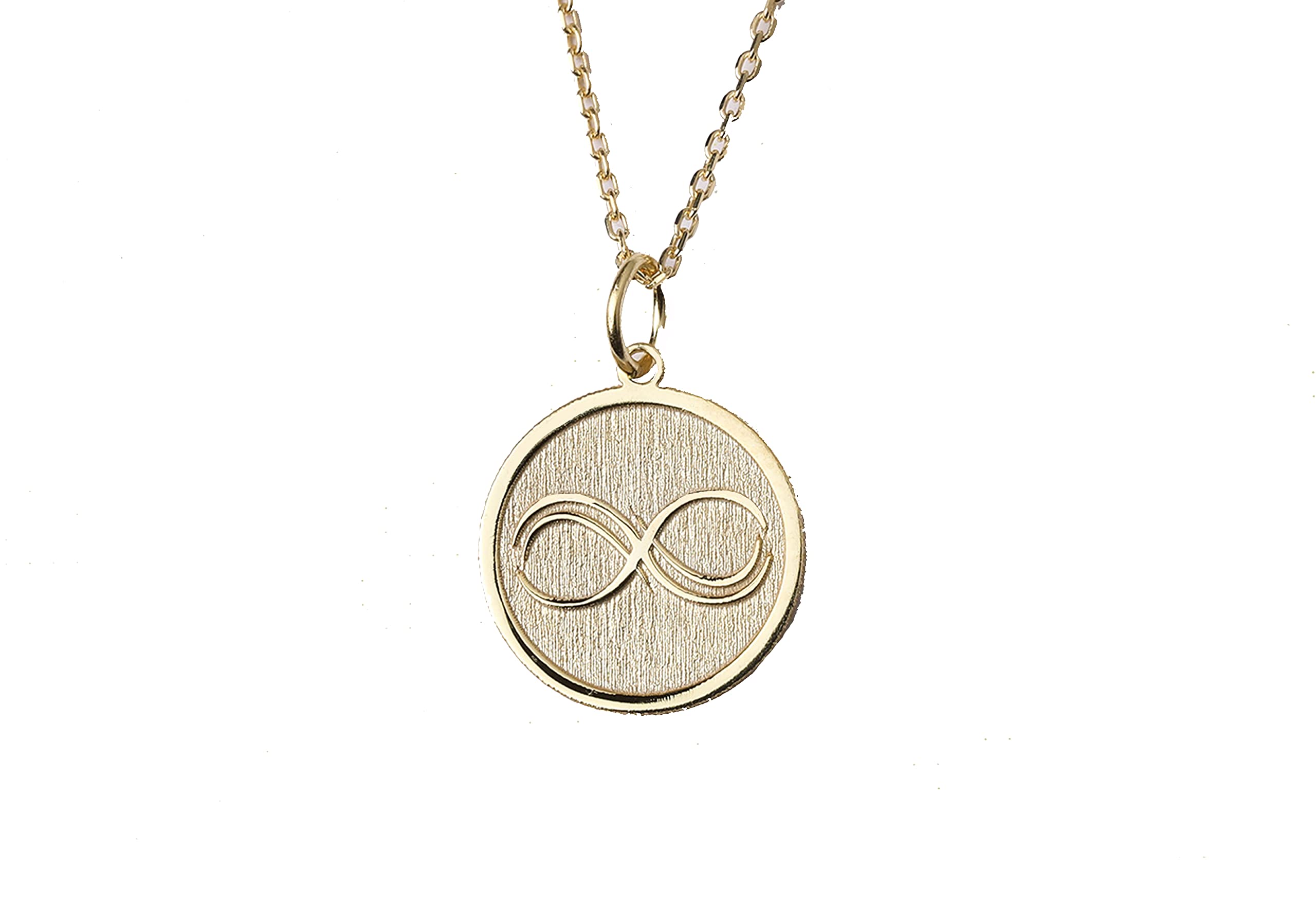 14K Gold Infinity Necklace - Personalized Name Pendant with Figure Eight Charm | Elegant Jewelry Gift for Women, Anniversary, Birthday & Valentine's Day