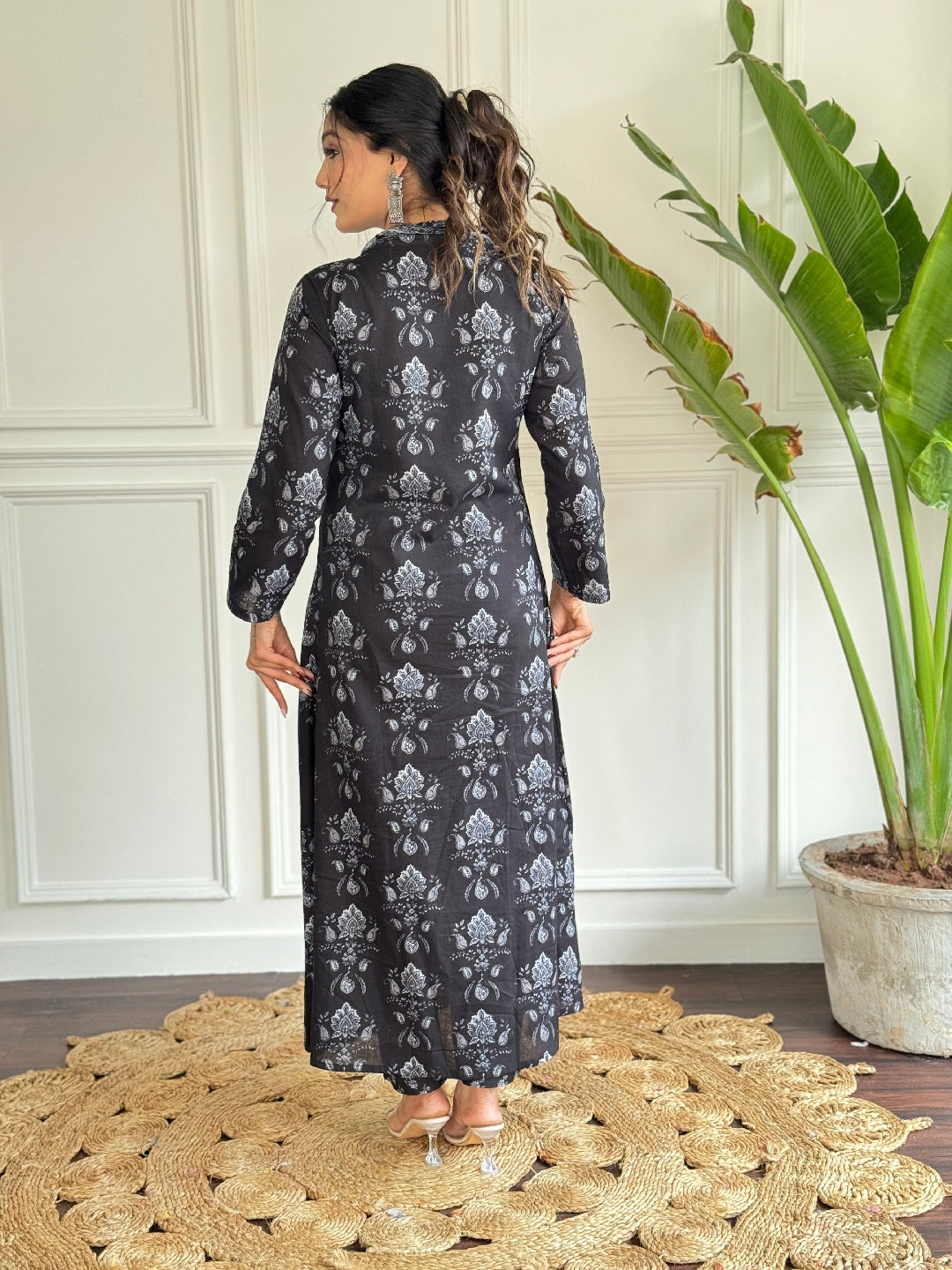 Black Designer Ready-Made Pants with Printed Embroidery Work - Stylish Casual Wear for Women | Perfect for Office, Parties & Everyday Fashion