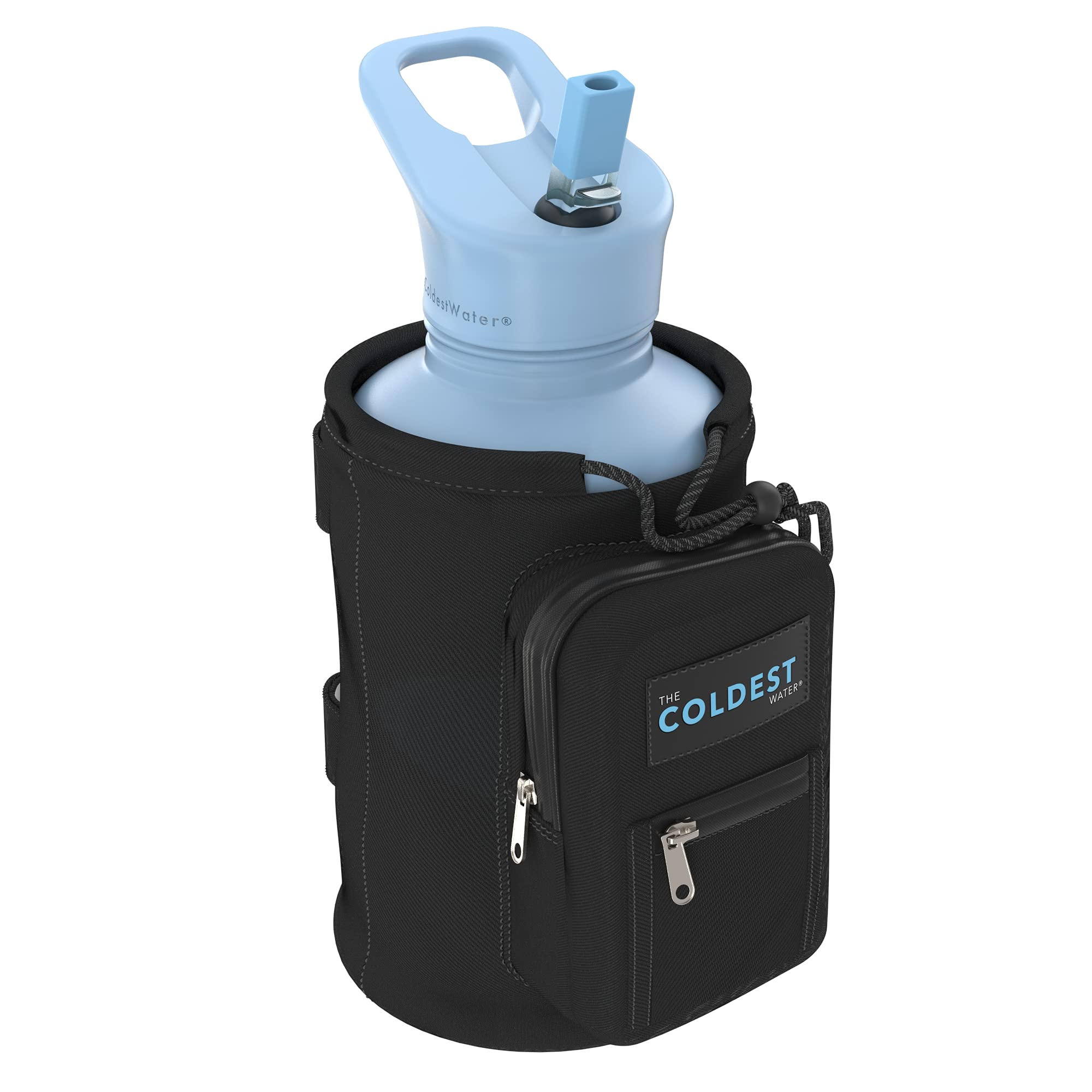 Coldest Universal Bottle Holder - Stroller & Bike Cup Holder with Large Caliber Design, Black - Perfect for Outdoor Adventures, Gym, and Daily Commutes