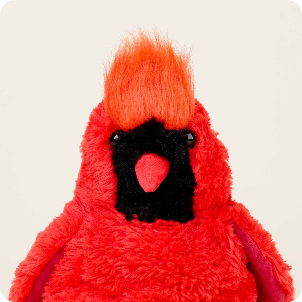 Red Cardinal Warmies Plush Stuffed Animal - Microwaveable Heating Pad for Pain Relief, Stress & Anxiety Relief - Perfect for Kids, Adults & Seniors - Great for Cold Weather, Relaxation & Gifts