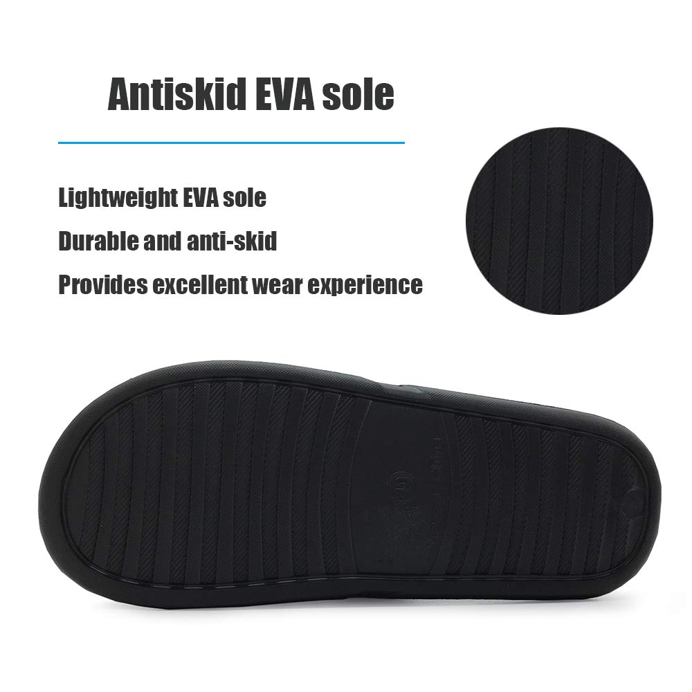 LM Women's Non-Slip Shower Slippers - Soft Bathroom Sandals with Arch Support, Comfortable House Slippers for Spa, Dorm, Hotel & Indoor Use
