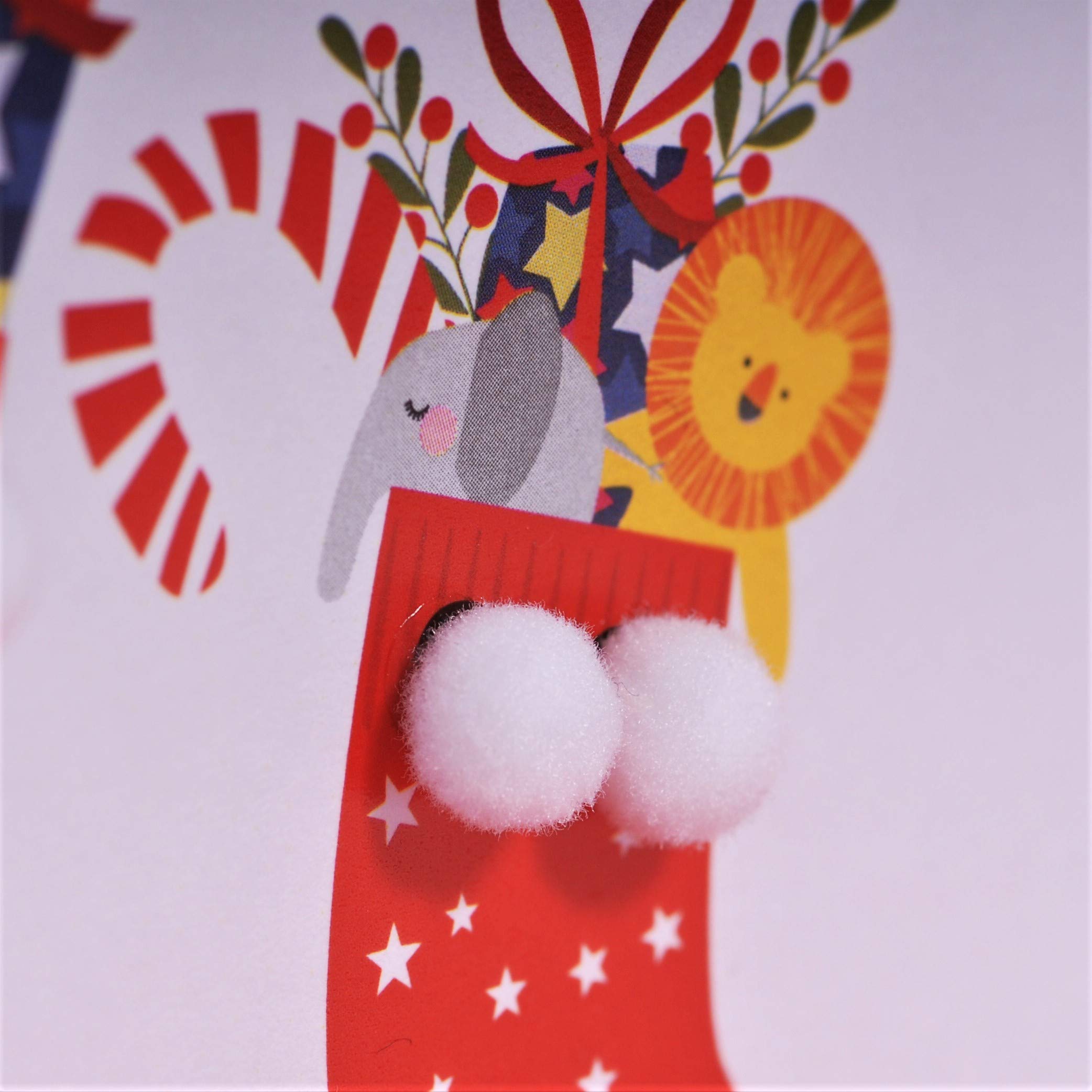 Embellished Christmas Greeting Card for Dad - Festive Holiday Card with Stockings - Perfect for Family Gifts & Christmas Decorations