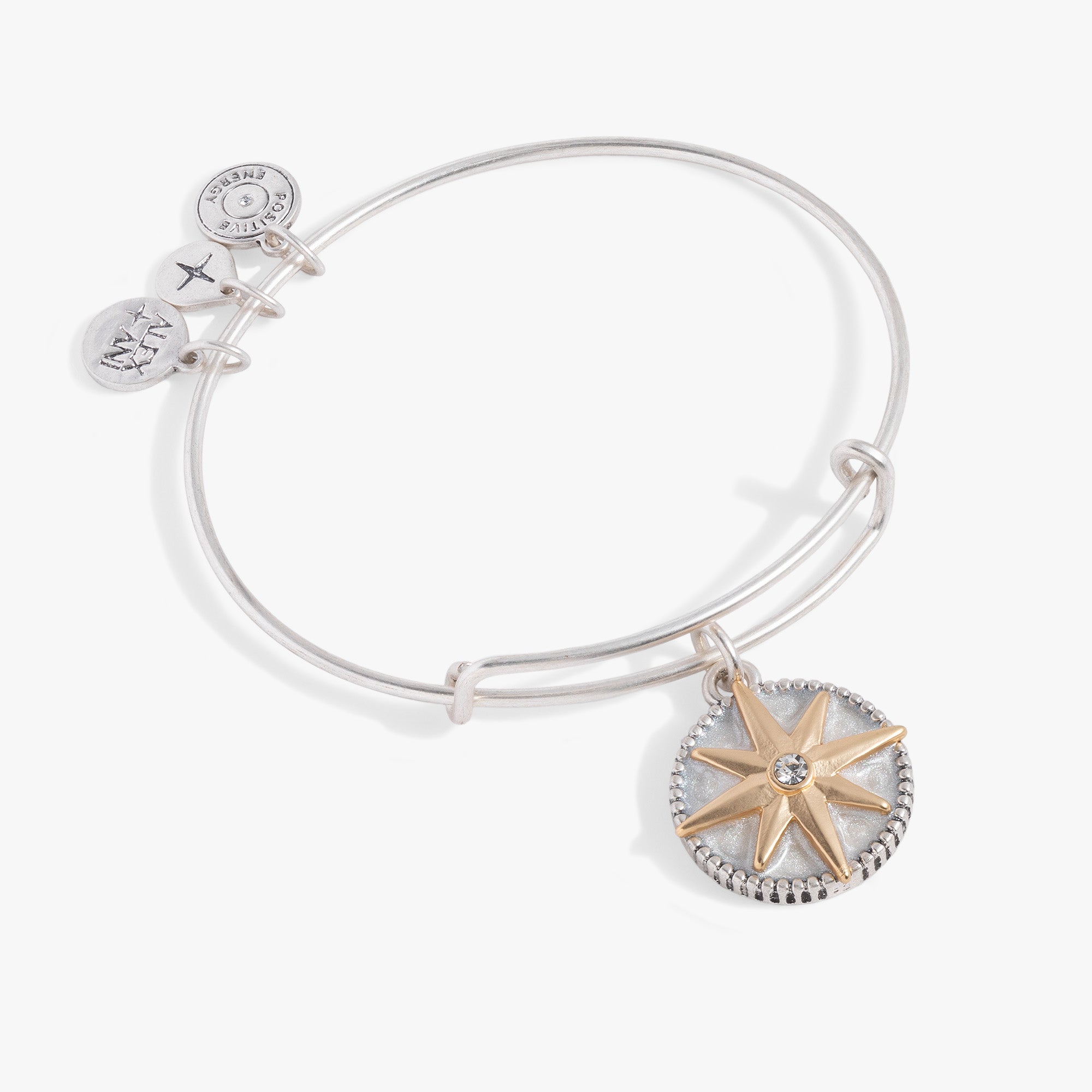 Stylish Compass Charm Bangle for Women - Elegant Adjustable Bracelet for Travel, Outdoor Adventures & Everyday Wear