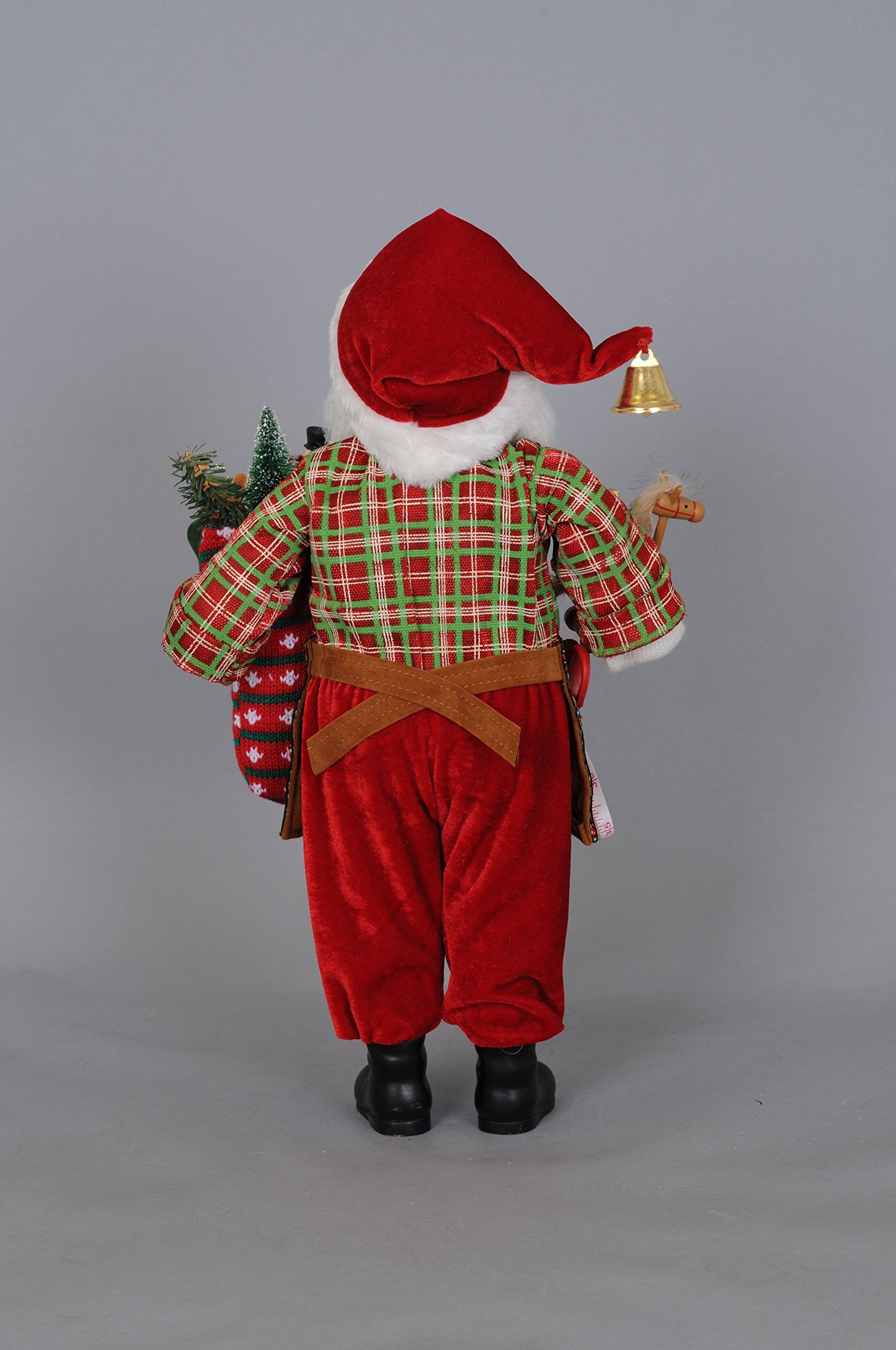 Karen Didion Santa Claus Toy - Handmade Christmas Decoration for Holiday Home Decor, Tree Ornament & Gift