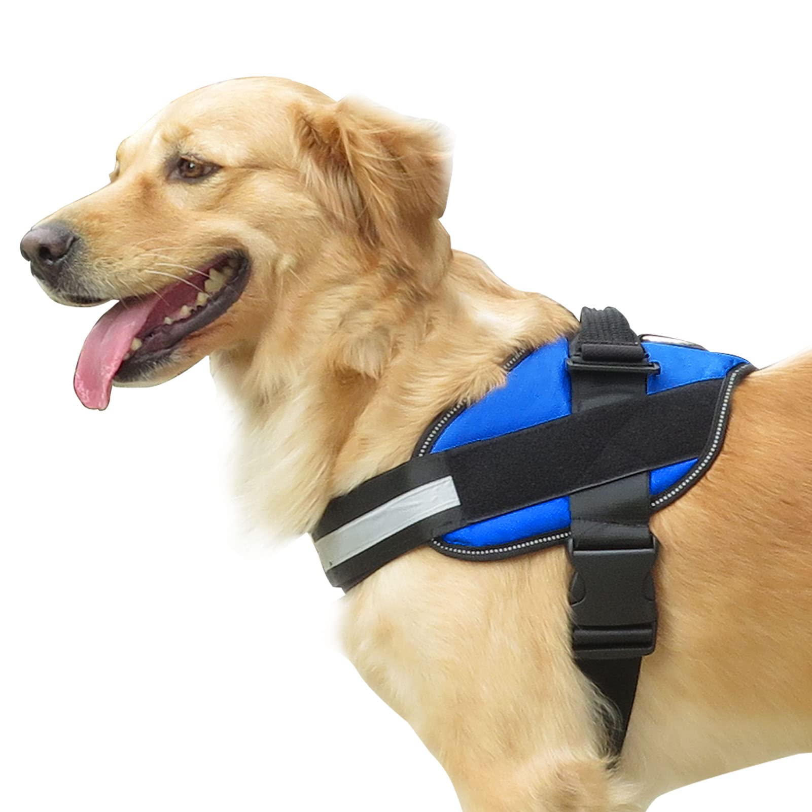 Brilliant Paw No-Pull Tactical Service Dog Harness - Adjustable Heavy Duty Pet Vest with Reflective Strips & Breathable Padding - Soft Handle Harness for Training, Walking, Running - Perfect for Outdoor Adventures, Service Work & Active Lifestyles