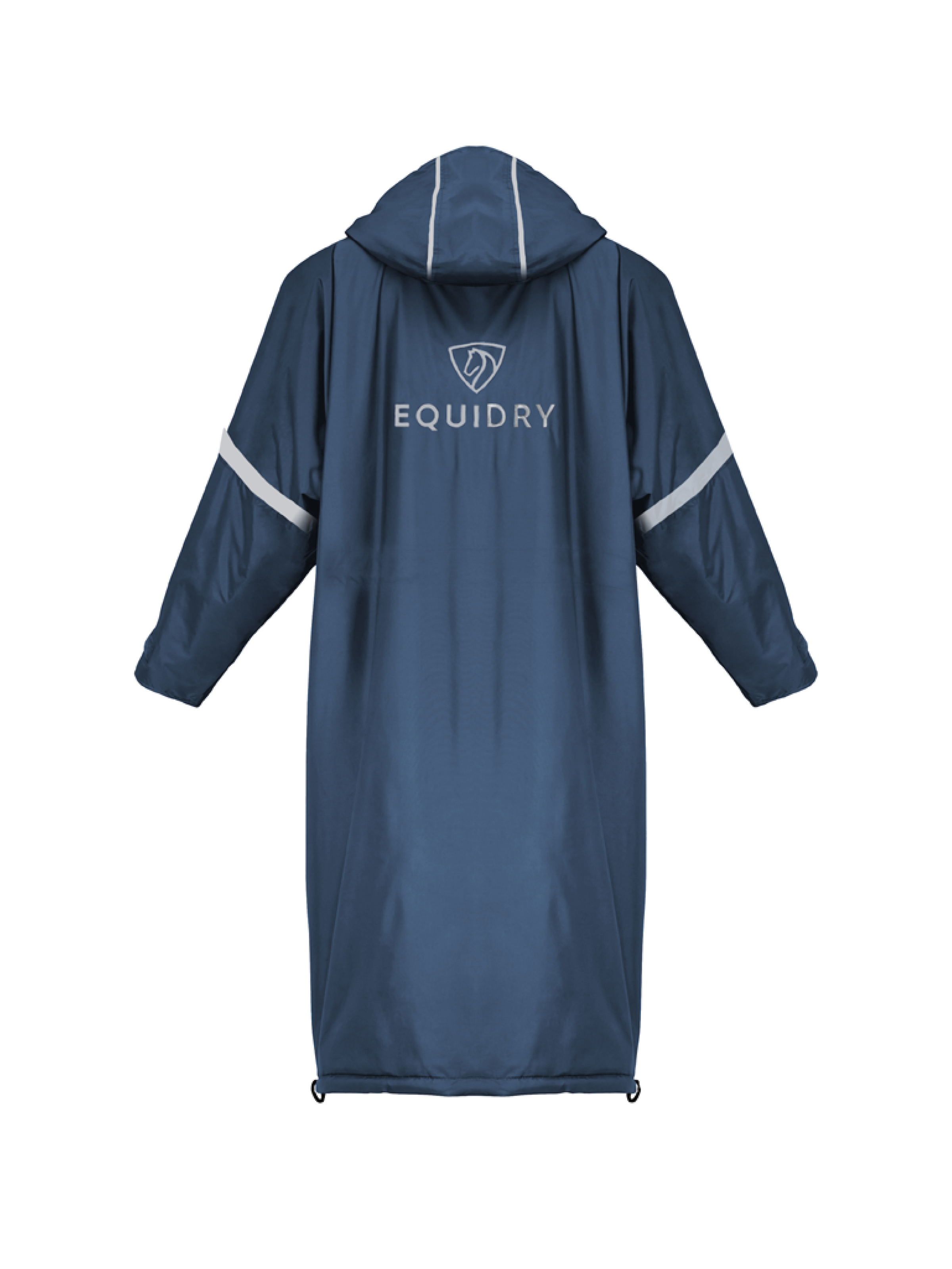 Evolution Women's Thin Fleece Jacket with Stowable Hood & Reflective Details - Steel Blue | Lightweight Warmth for Outdoor Running, Hiking & Casual Wear