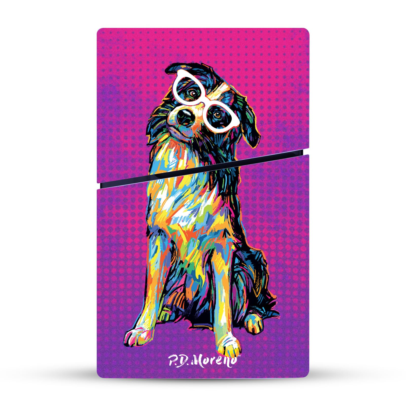 Official PD Moreno Border Collie Vinyl Sticker for Sony PS5 Slim/Pro Disc Edition Console & DualSense Controller - Gaming Skin Decal | Perfect for Customizing Your PlayStation 5 Setup & Protecting Devices