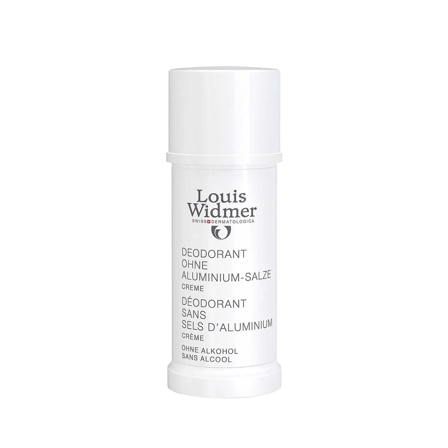 Louis Widmer Aluminum-Free Deodorant Cream 40 mL - Natural & Gentle for Sensitive Skin - Perfect for Daily Use at Home, Work, or Gym