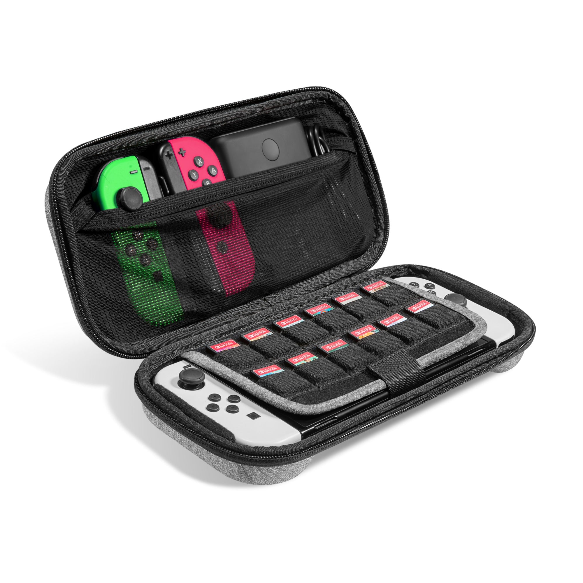 Premium Nintendo Switch Medium Carrying Case - Protective Hard Shell Travel Cover for Switch Console & Accessories - Perfect for Gaming On-The-Go, Travel & Storage