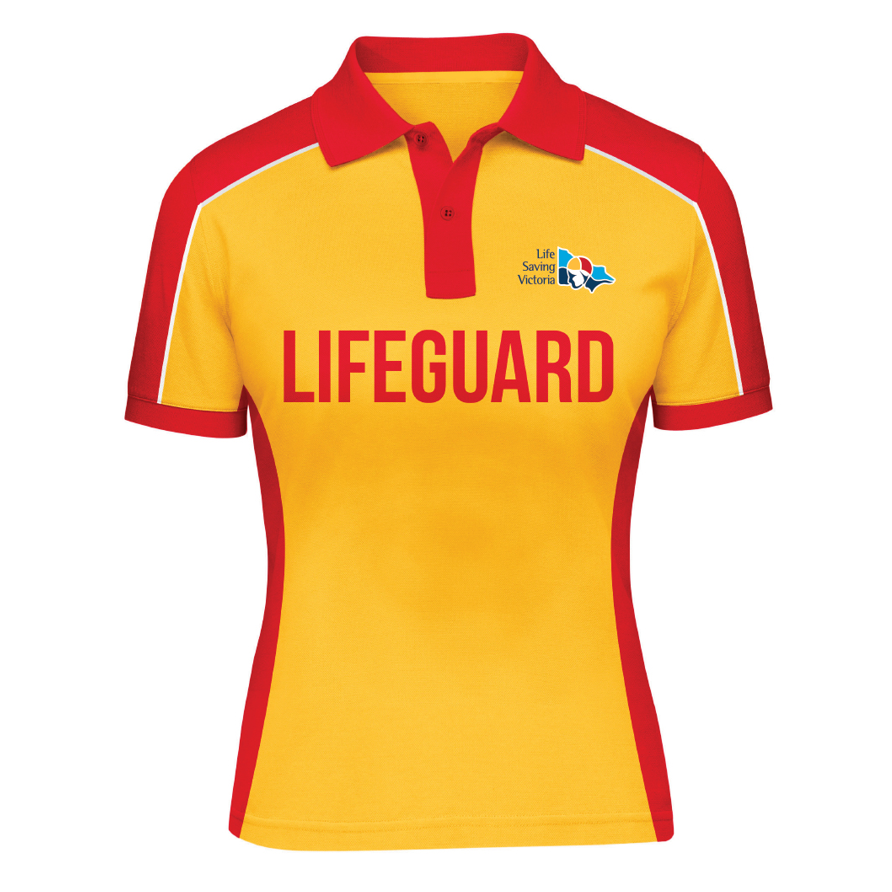 Women's Pool Lifeguard Polo Shirt - Long & Short Sleeve Options - Comfortable Swimwear for Lifeguards, Water Safety Professionals & Aquatic Activities