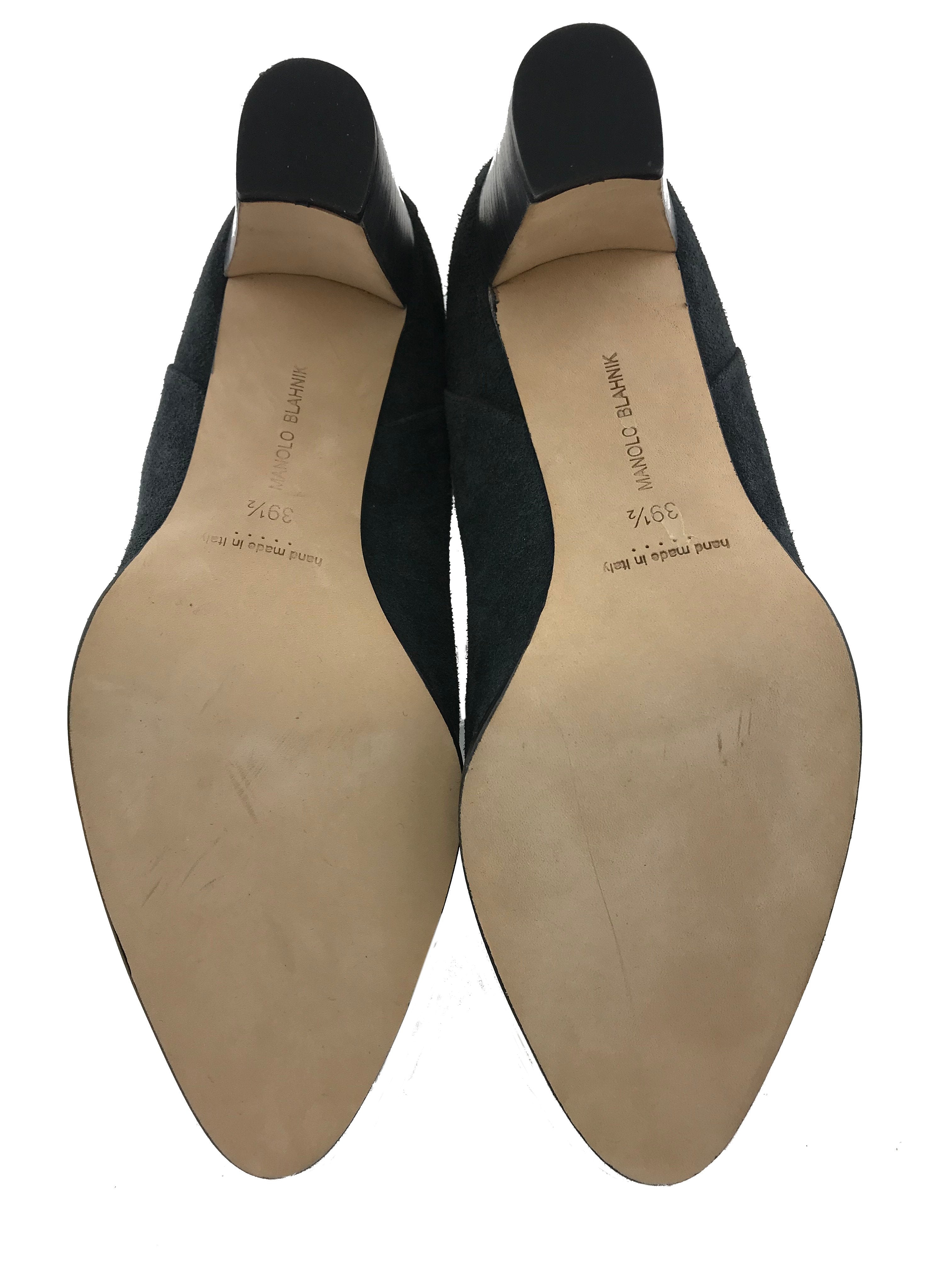 Manolo Blahnik Knight Ruched Suede Boots Women Size 9.5 - Luxury Ankle Boots for Fall Winter Fashion, Perfect for Office, Party & Night Out