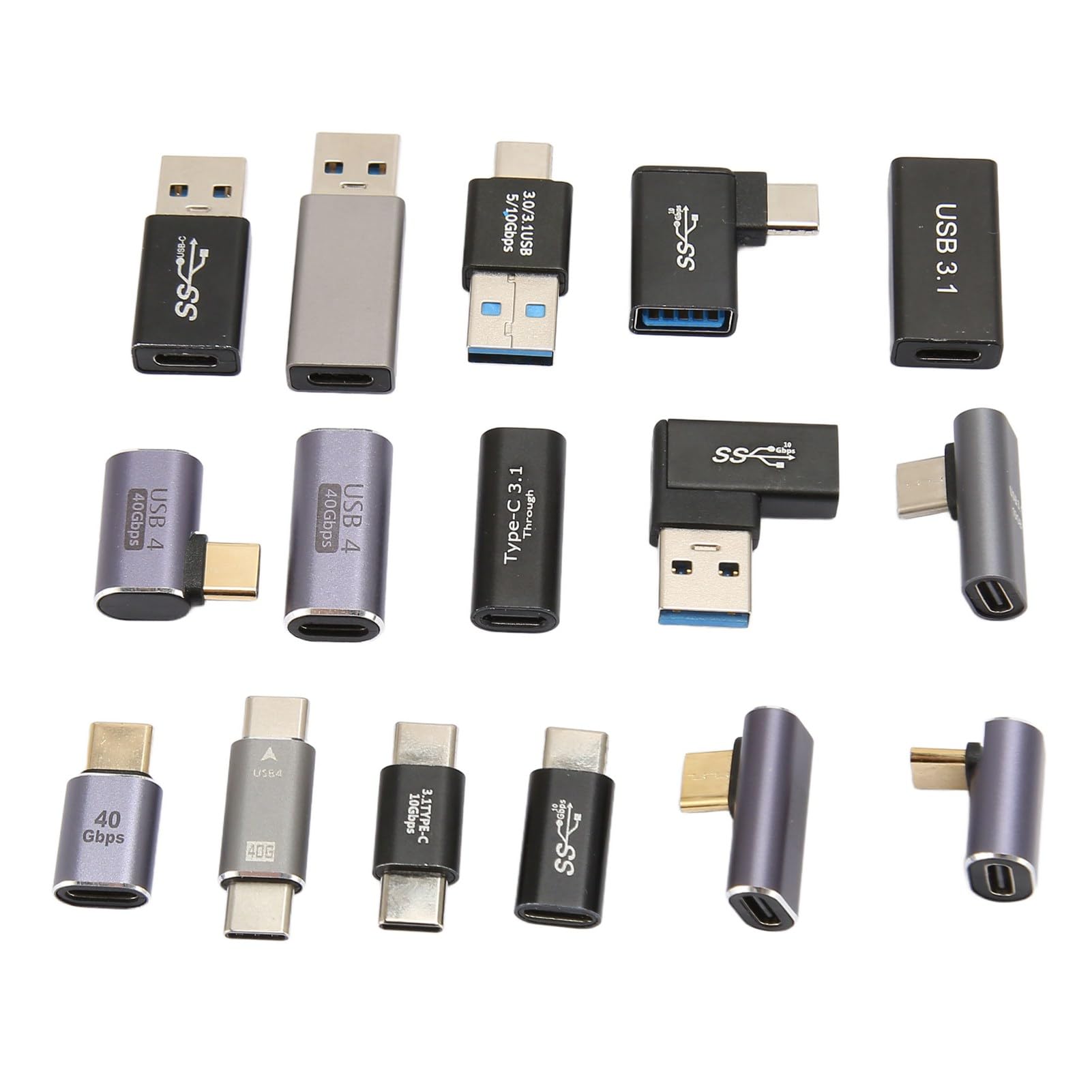 **16 Pack USB C to Lightning Adapter, USB C to USB, USB A to USB C, USB to USB C Female Adapter – SuperSpeed Data Transfer & Fast Charging for iPhone, MacBook, iPad, Android Phones & Laptops – Perfect for Home, Office & Travel**