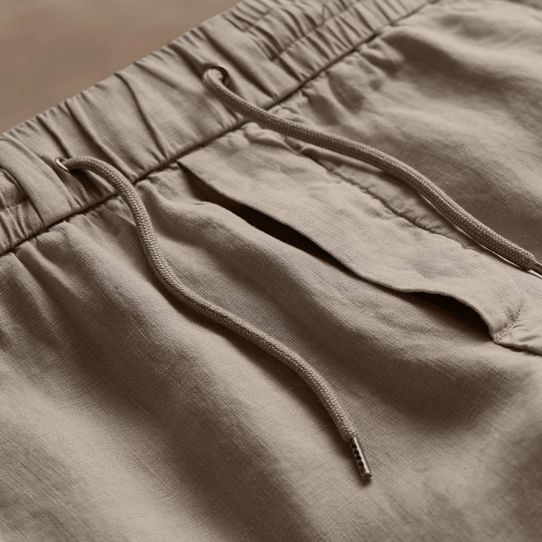 Relaxed Fit Linen Shorts for Men - Comfortable & Breathable Mineral Pigment Dye - Perfect for Summer, Beach, and Casual Wear