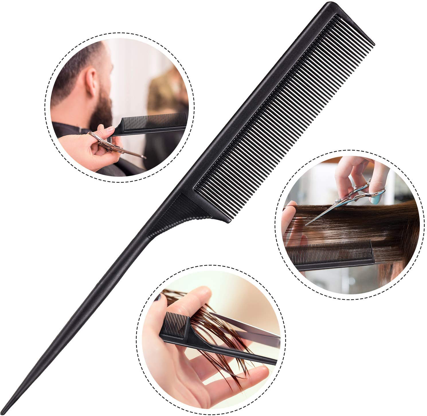 Professional Plastic Dye Brush Set with Hair Comb - Perfect for Salon, Home Hair Coloring & DIY Styling - Includes 1 Brush & 1 Comb