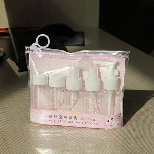 BAREPEPE 6-Piece Travel Bottle Set - Leakproof Empty Cosmetic Spray Bottles for Perfume, Lotion & Toiletries | TSA Approved Clear Plastic Travel Containers for Vacation, Gym & Daily Use