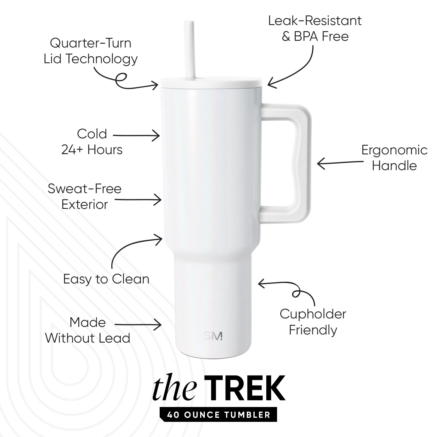 Premium Trek Tumbler 219 - 20oz Insulated Stainless Steel Water Bottle with Leakproof Lid - Perfect for Hiking, Camping & Outdoor Adventures