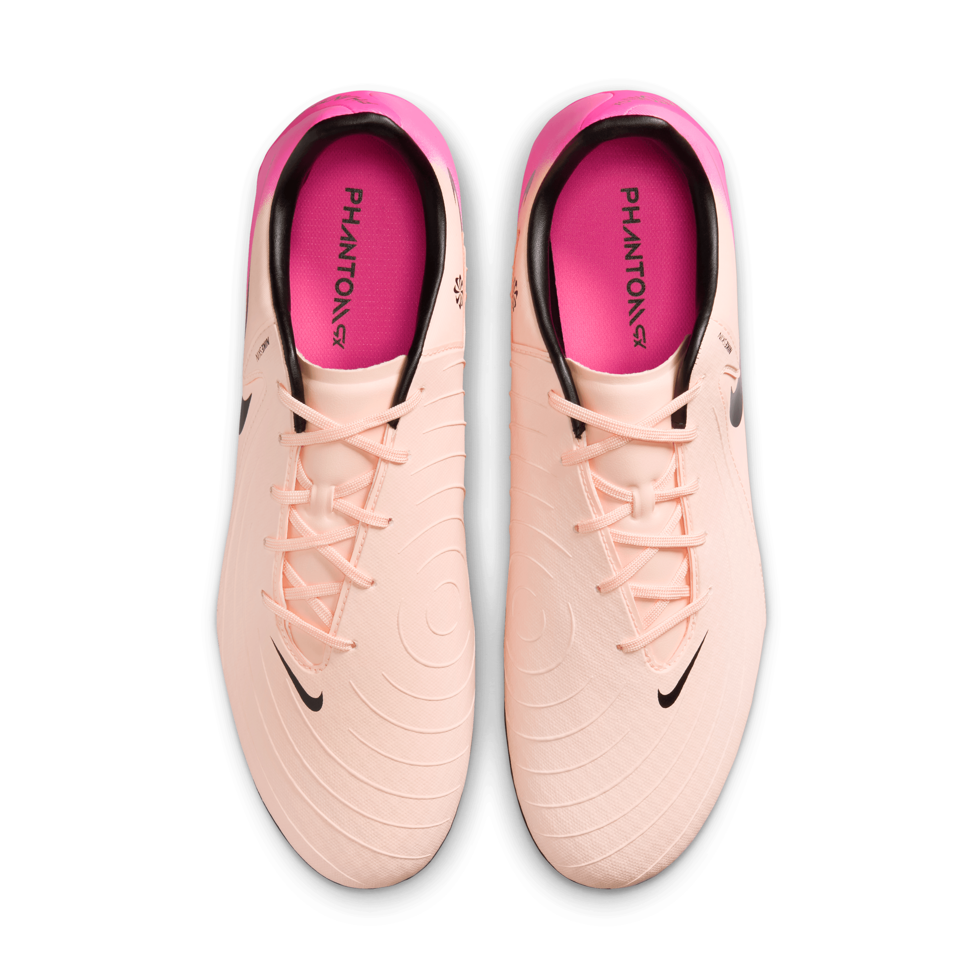 Nike Phantom GX 2 Academy FG/MG Soccer Cleats - Crimson Tint/Black/Pink Blast - Firm Ground & Multi-Ground Football Boots for Men - Perfect for Training and Matches