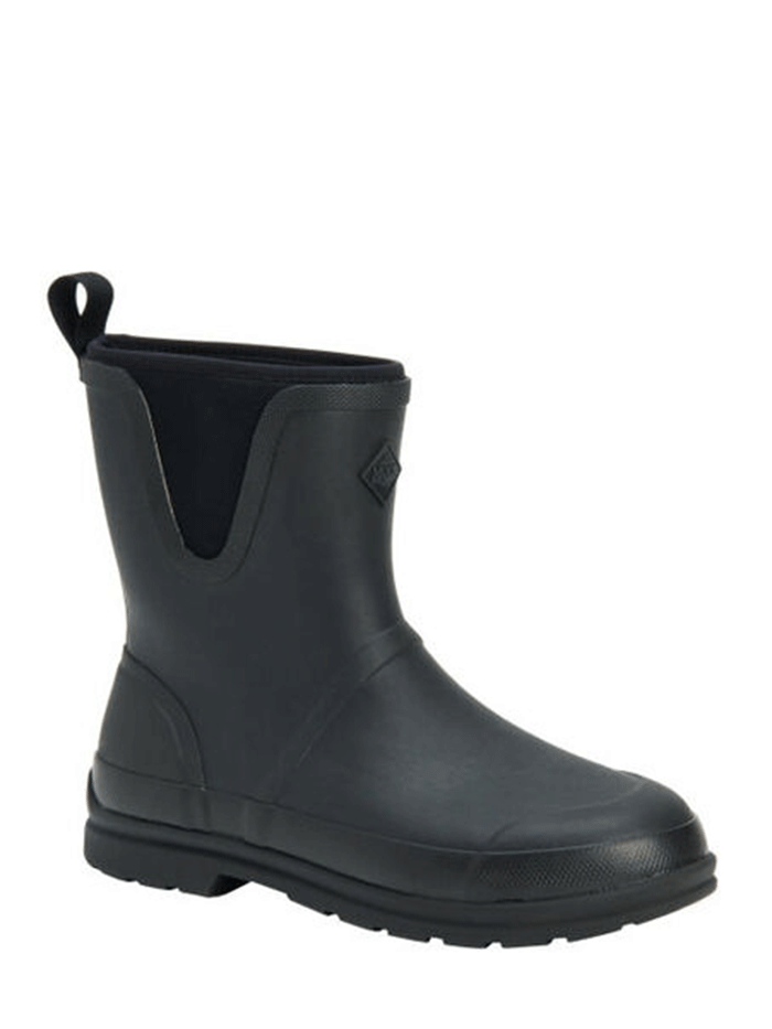 Muck Boots Men's Originals Pull-On Mid Boots - Waterproof Work & Outdoor Boots for Hunting, Farming & Hiking - Black