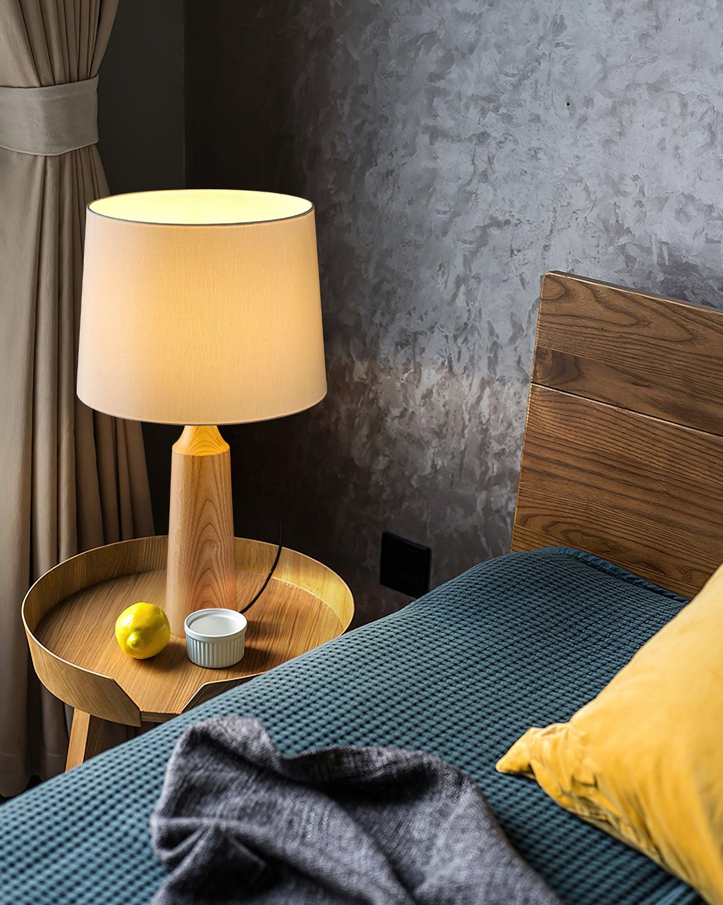 Muyuan Modern LED Table Lamp - Adjustable Brightness, USB Charging Port, Perfect for Bedroom, Office & Study Room - Energy Efficient & Eye-Protecting Night Light for Reading & Working