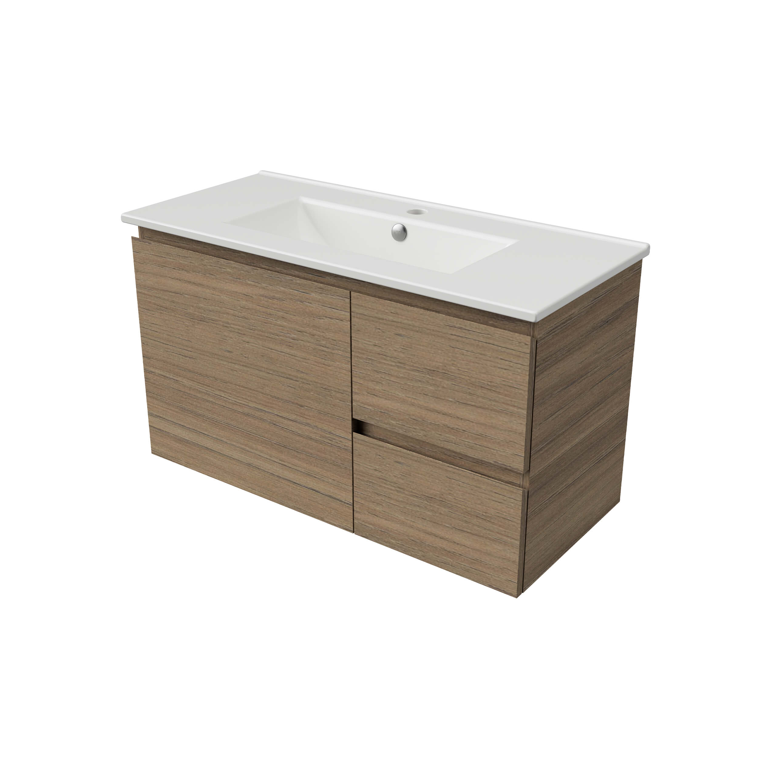 Florida Wall-Mounted Bathroom Vanity with Urban Top - Modern Space-Saving Design for Small Bathrooms & Ensuites