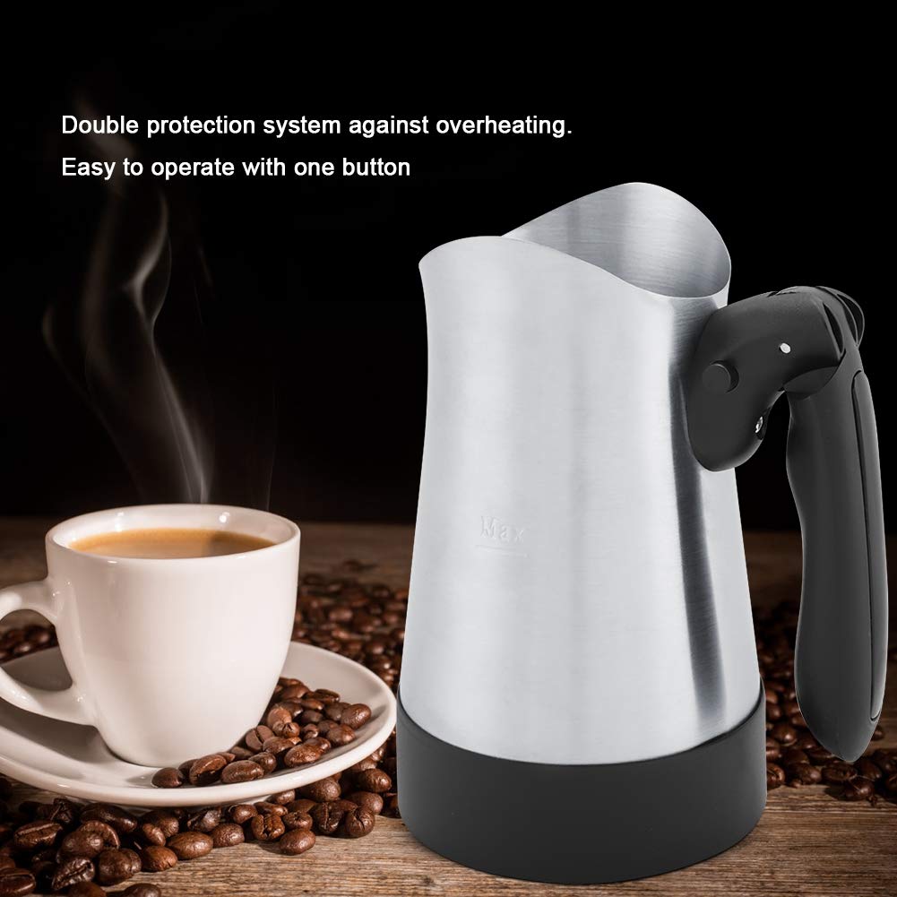 Premium 300ml Electric Turkish Coffee Pot - Food Grade Espresso Maker Machine, 220-240V - Perfect for Home, Office & Camping Brewing