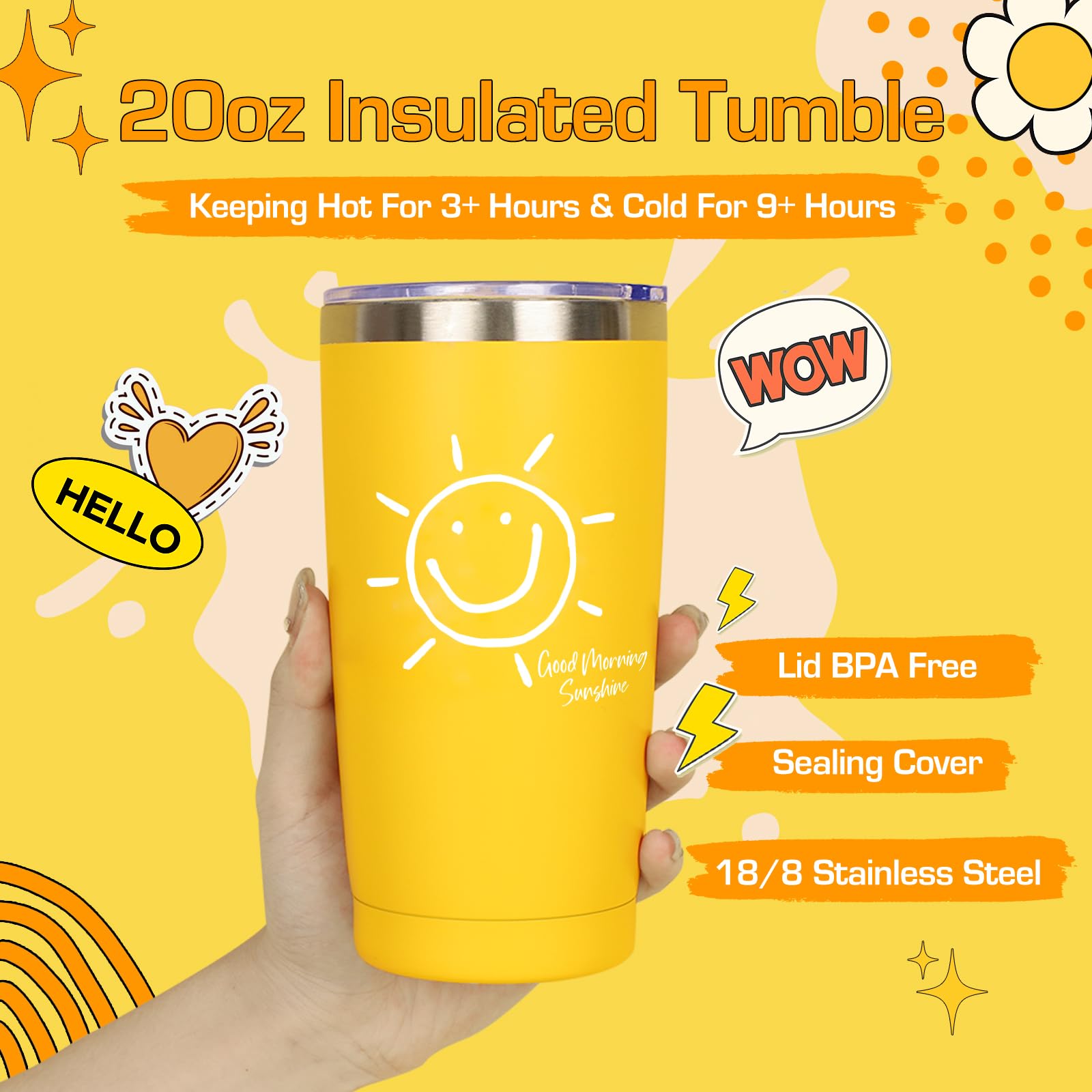 10-Piece Unique Gift Baskets for Women - Birthday Gifts for Best Friend, Sister & Get Well Soon Care Package | Cheer Up Box with Sunshine Theme | Perfect for Birthdays, Friendship Day & Recovery Gifts | Brighten Her Day with Thoughtful Presents