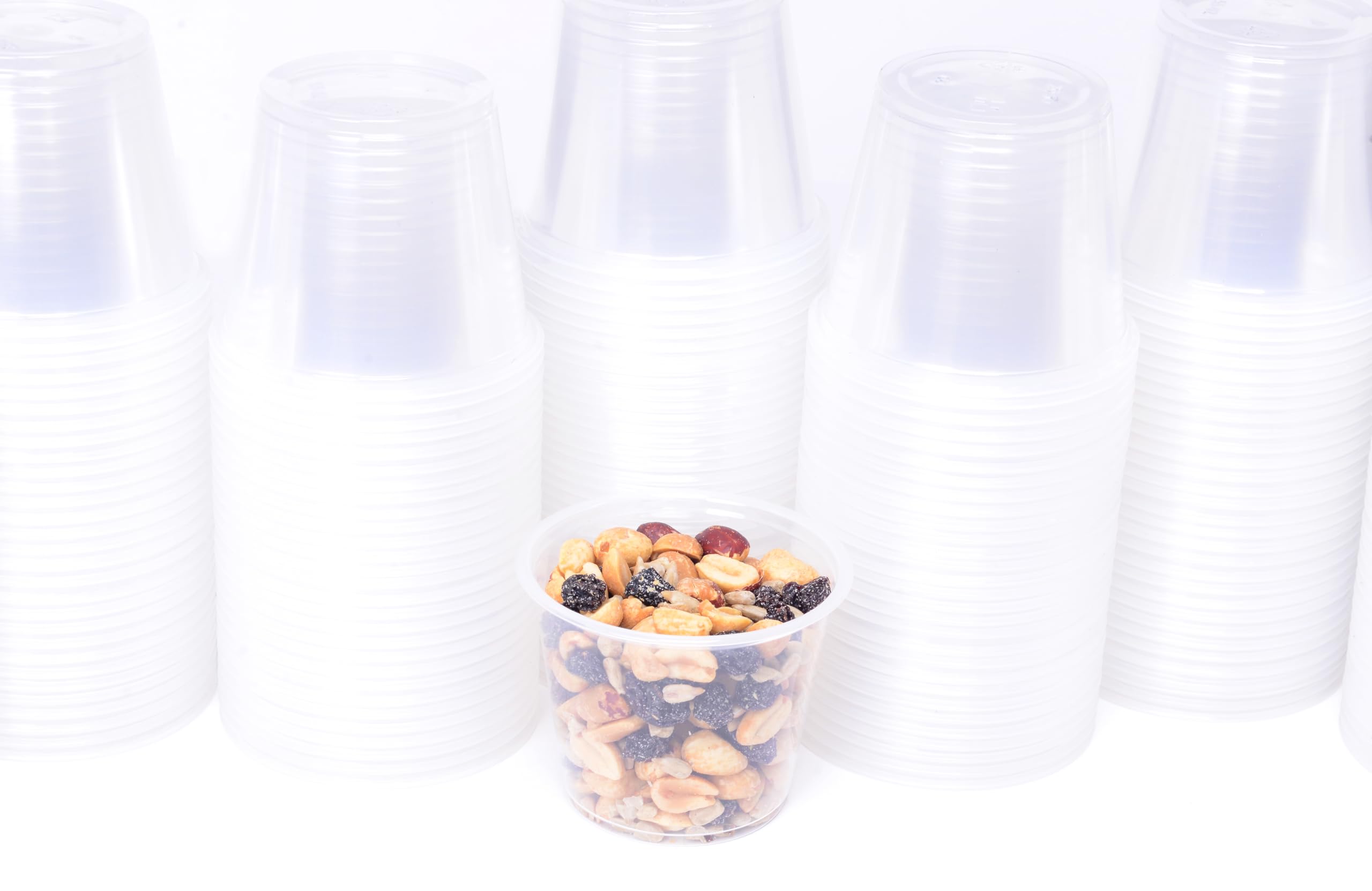 Daxwell 5.5 oz Clear Plastic Portion Cups - Polypropylene (PP) Food Containers - Case of 2,500 (E10004471) - Perfect for Restaurants, Catering & Takeout
