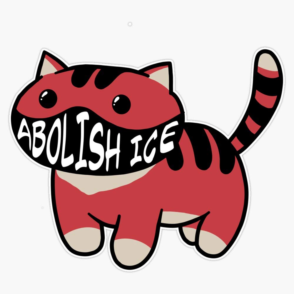 Leyland Designs Abolish Ice Cat Vinyl Sticker - Durable 5