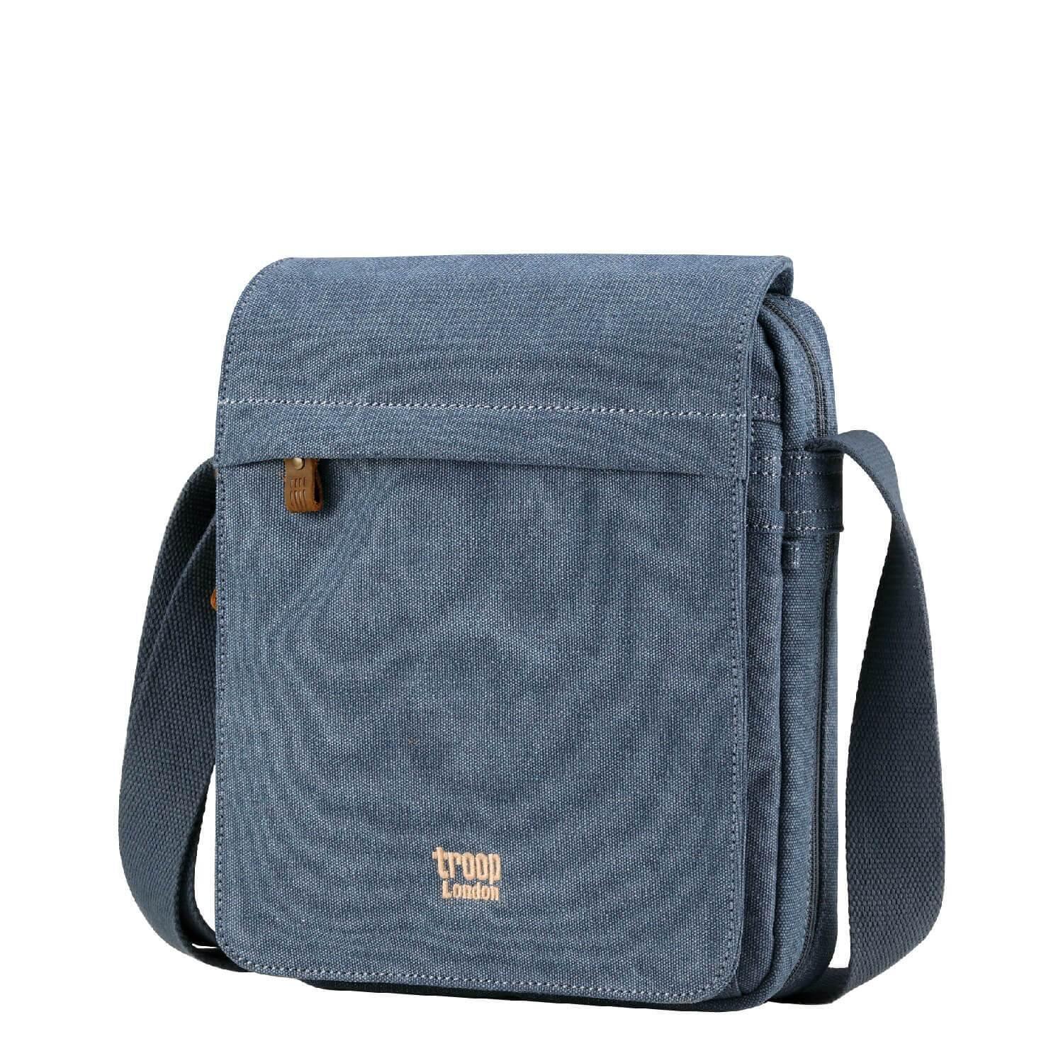 TRP0242 Troop London Classic Canvas Crossbody Bag - Stylish & Durable for Travel, Work & Everyday Use