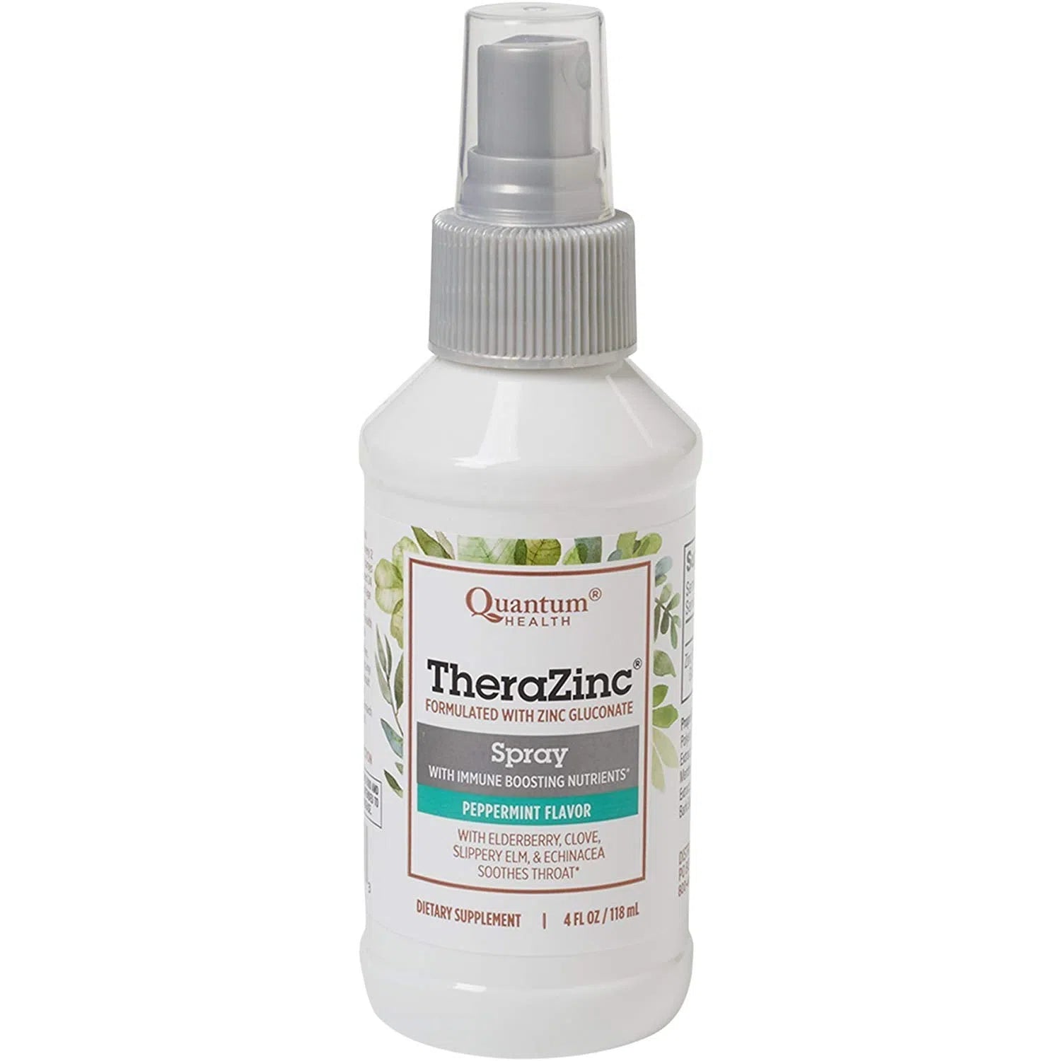 Quantum TheraZinc Oral Spray - Immune Support Supplement with Zinc & Vitamin C for Adults & Kids | Fast-Absorbing, Great-Tasting Zinc Spray for Cold & Flu Season, Travel & Daily Wellness