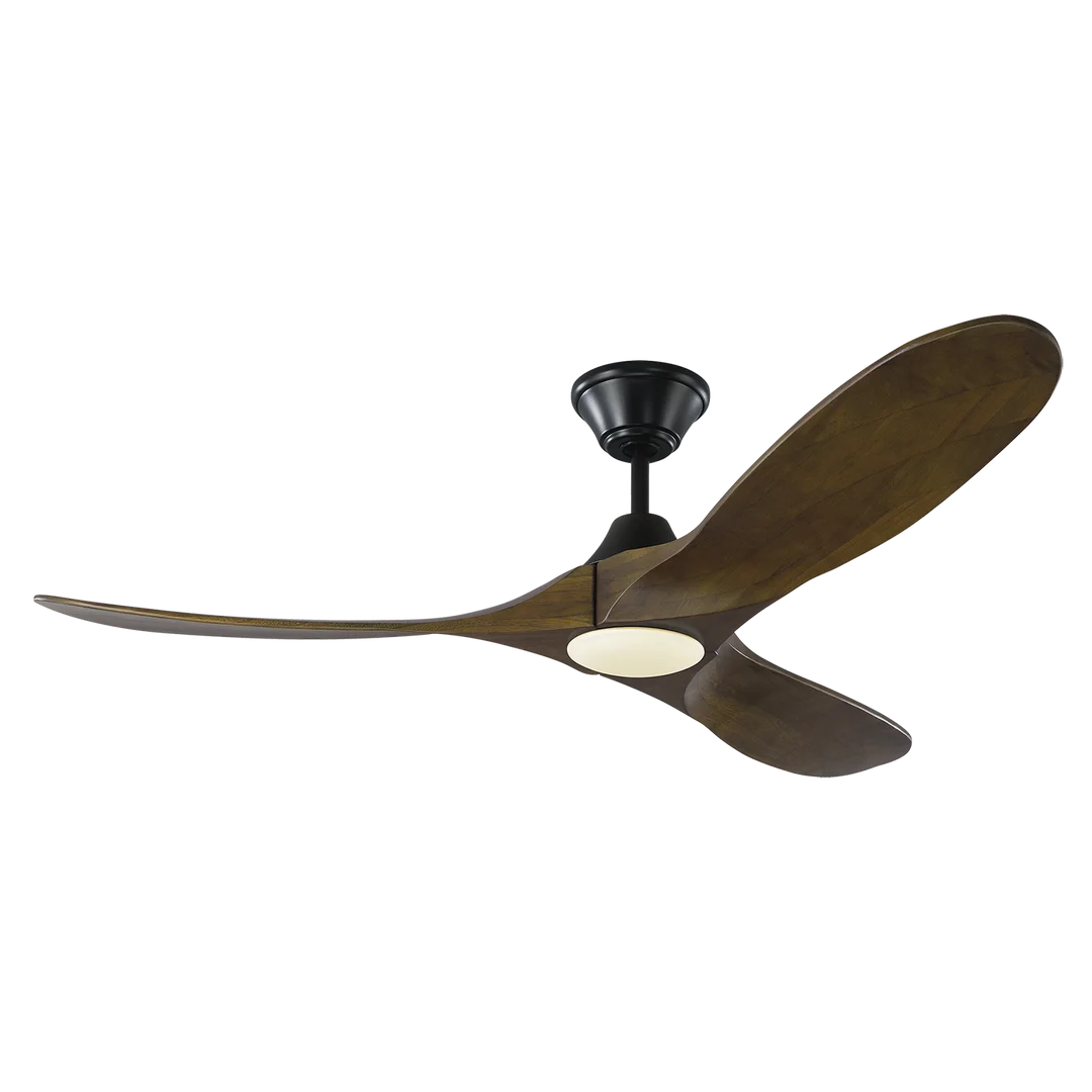 Maverick LED Ceiling Fan with Remote Control, 52 Inch Modern Smart Ceiling Fan with Light, Quiet Reversible Motor, Energy Efficient - Perfect for Living Room, Bedroom, and Office Spaces