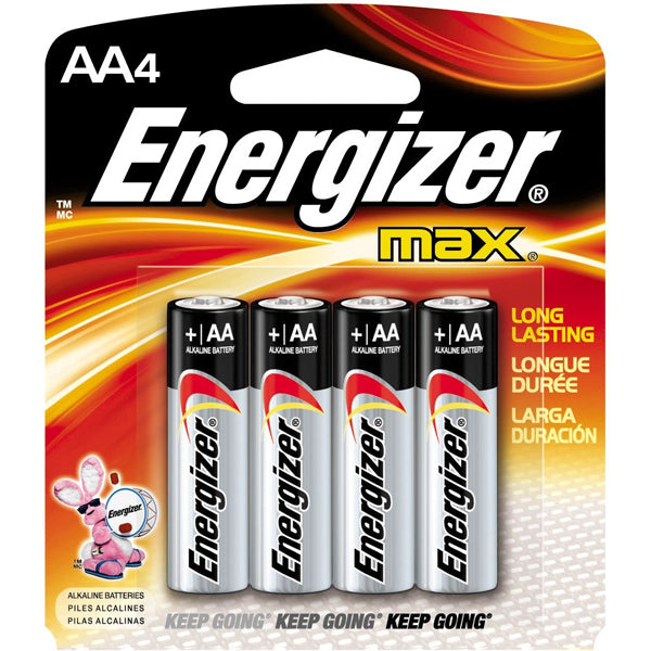 AA Batteries (4 Pack) - Long-Lasting Alkaline Batteries for Flashlights, Toys, Remote Controls & More | Reliable Power for Everyday Devices