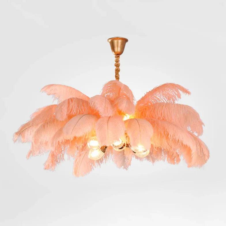 Feather Luxury LED Modern Pendant Light - Elegant Ceiling Lighting Fixture for Living Room, Bedroom & Dining Room Decor