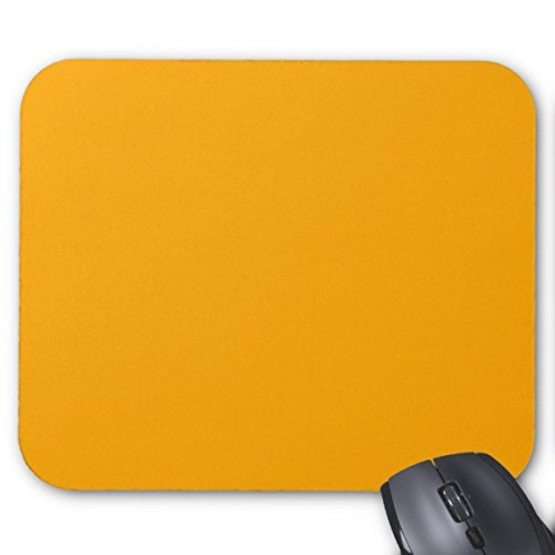 Julyou Large Gaming Mouse Pad - Non-Slip Pumpkin Orange Mouse Mat with Stitched Edges for PC, Laptop, Office & Home Use - Perfect for Work, Gaming & Daily Computing