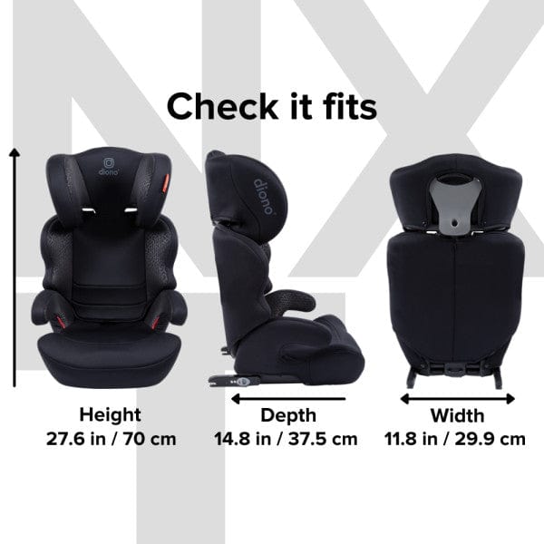 Diono Everett NXT Booster Car Seat for Kids - High Back Booster with Side Impact Protection, Lightweight & Comfortable for Travel - Perfect for School, Road Trips and Daily Commute
