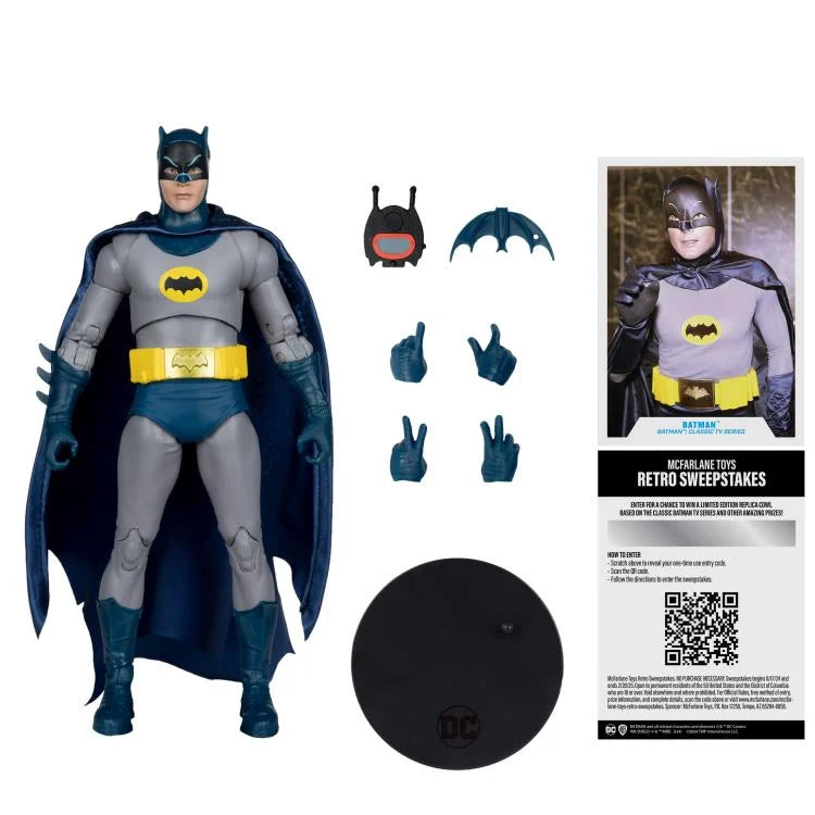 DC Multiverse Batman Classic TV Series 6-Inch Action Figure - Collectible Toy for Fans, Superhero Display & Gift for Batman Enthusiasts - Perfect for Home Decor, Office Display & Comic Conventions