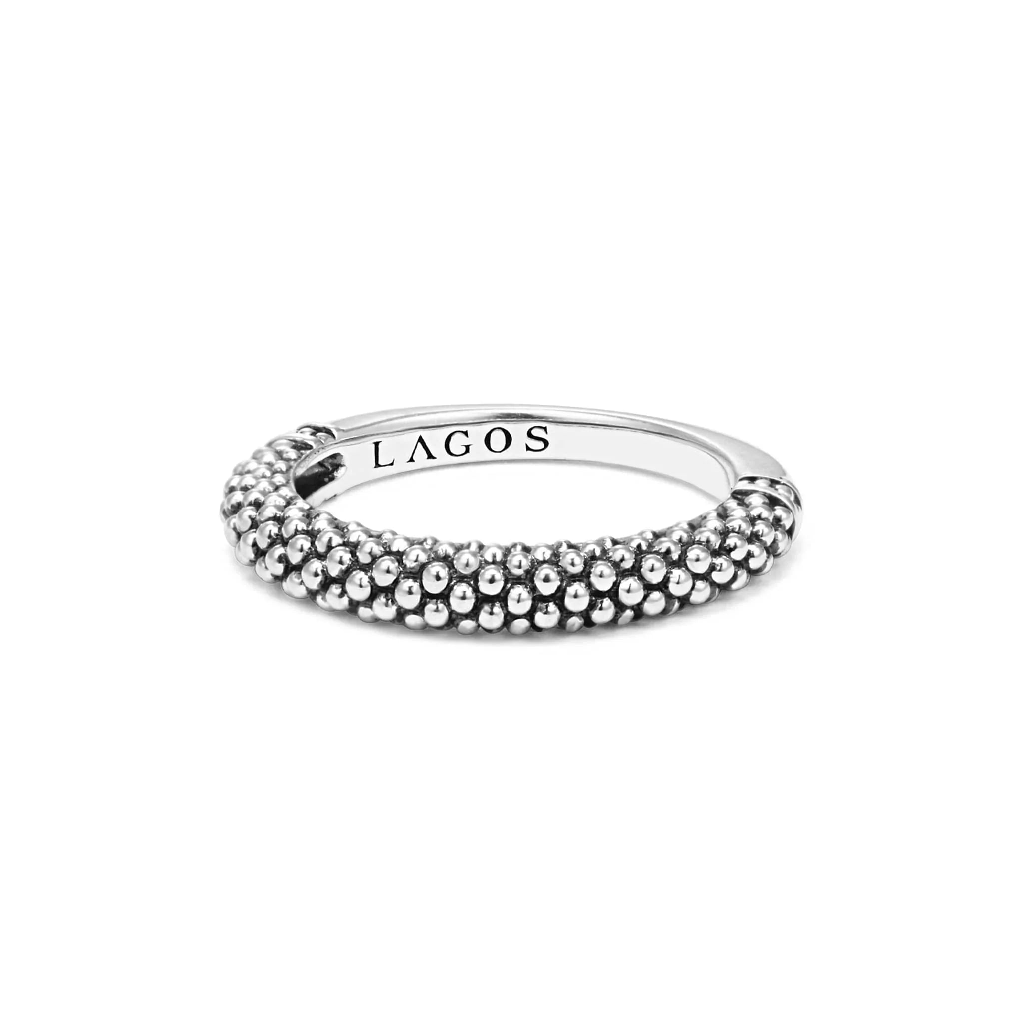 Exquisite Caviar Stacking Rings for Women - Elegant Layered Gold & Silver Bands - Perfect for Daily Wear, Stacking & Gift Giving