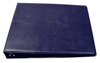 Carousel Checks Inc. Blue Leather Checkbook Cover for Desk - Premium Checkbook Holder for Office & Home Use