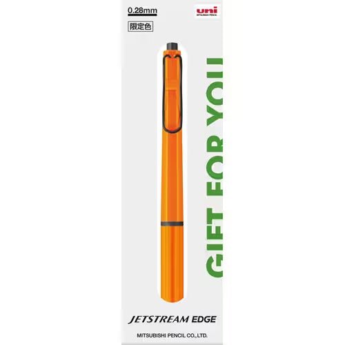 Premium Jetstream Edge Ballpoint Pen with Gift Box - Smooth Writing 0.38mm Fine Point - Perfect for Office, School & Everyday Use - by Uni Mitsubishi Pencil