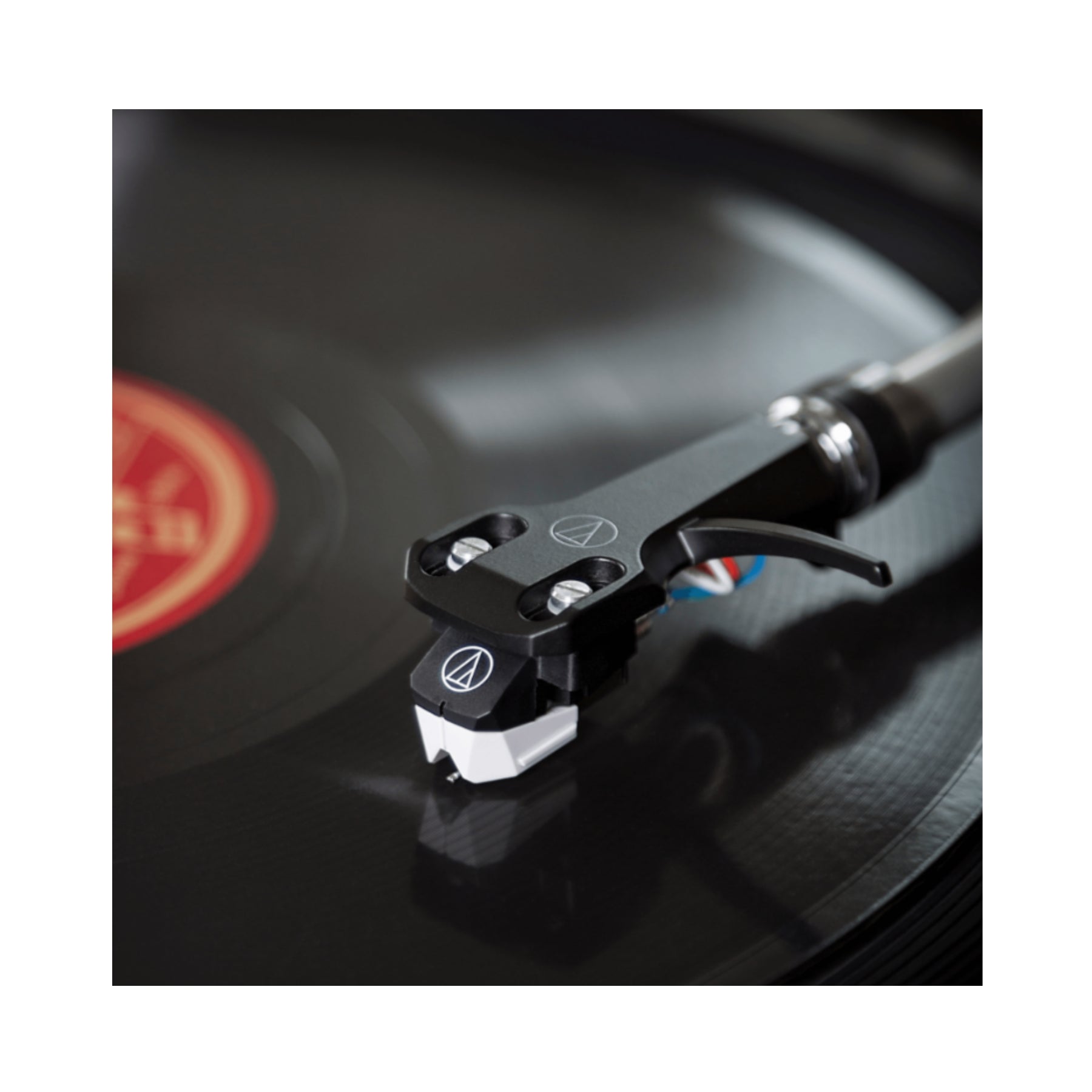 Audio Technica AT VM95SP/H Headshell Cartridge Combo - High Performance Phono Cartridge & Headshell for Turntables - Perfect for Vinyl Record Playback & DJ Mixing