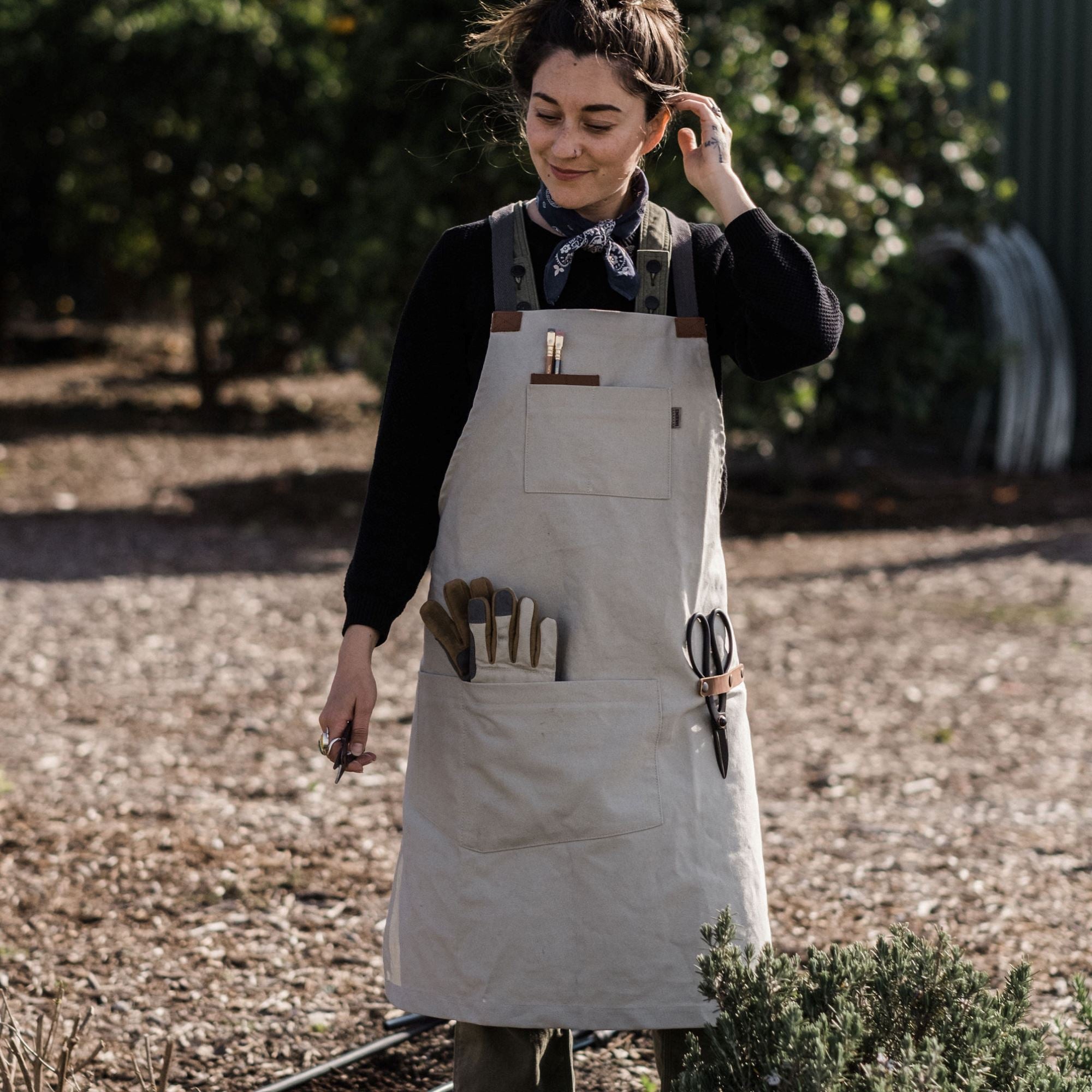 Premium BBQ Grilling Apron for Chefs - Heavy Duty, Heat Resistant & Adjustable - Perfect for Outdoor Cooking, Backyard Grilling & Camping