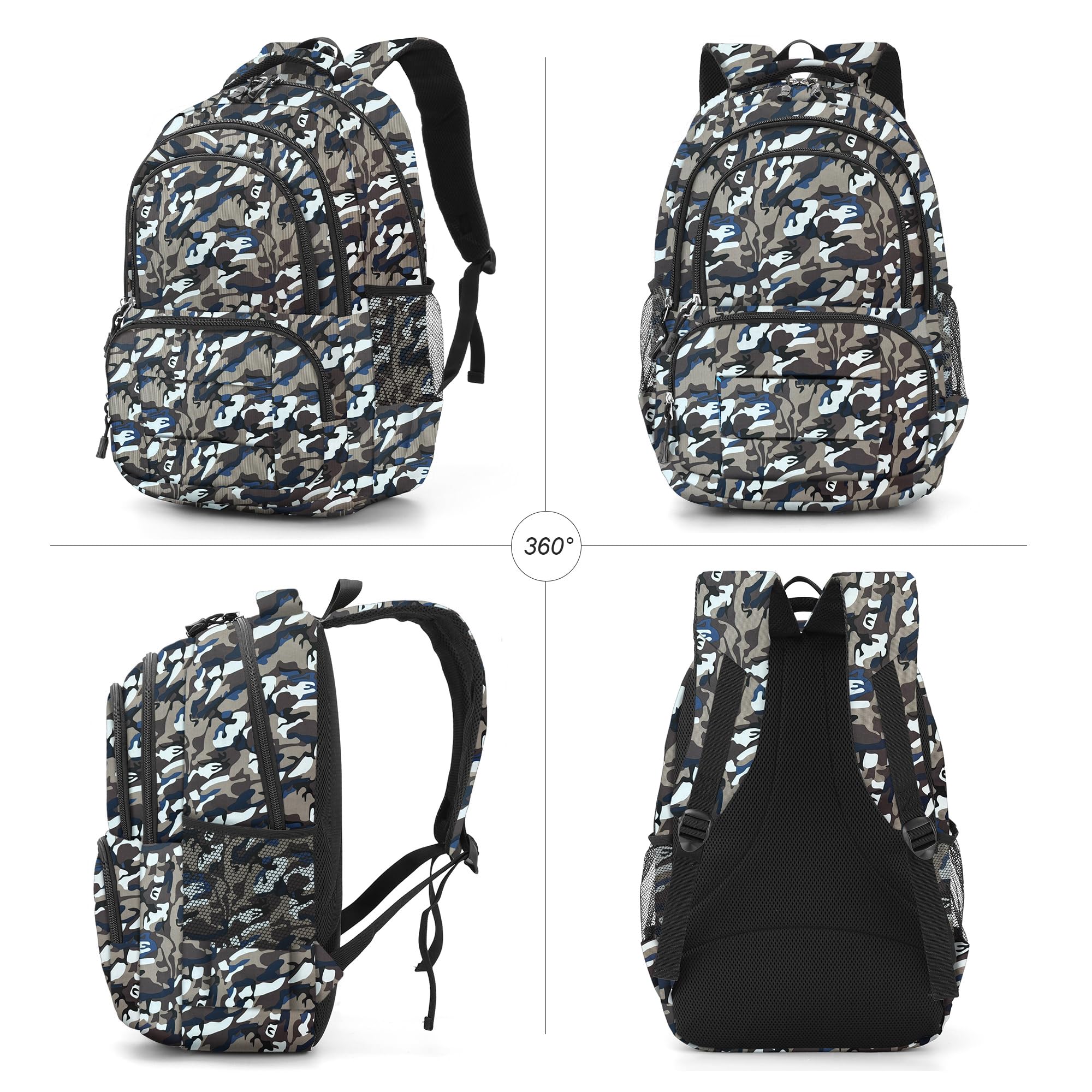 Rickyh Style Lightweight Durable Waterproof Backpack for Elementary Students - Perfect for School, Travel & Outdoor Adventures