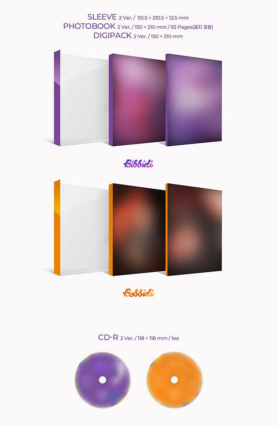 KIM WOOSEOK [REVE] 3rd Desire Album (BIBBIDI + BOBBIDI SET) - 2CDs, 1 Folded Poster (Limited Edition), 2 Photo Books, 2 Selfie Photo Cards, 2 Lenticular Cards, 2 Folding Posters, 2 Stickers | K-Pop Collectible for Fans, Gift Idea, Music Enthusiasts