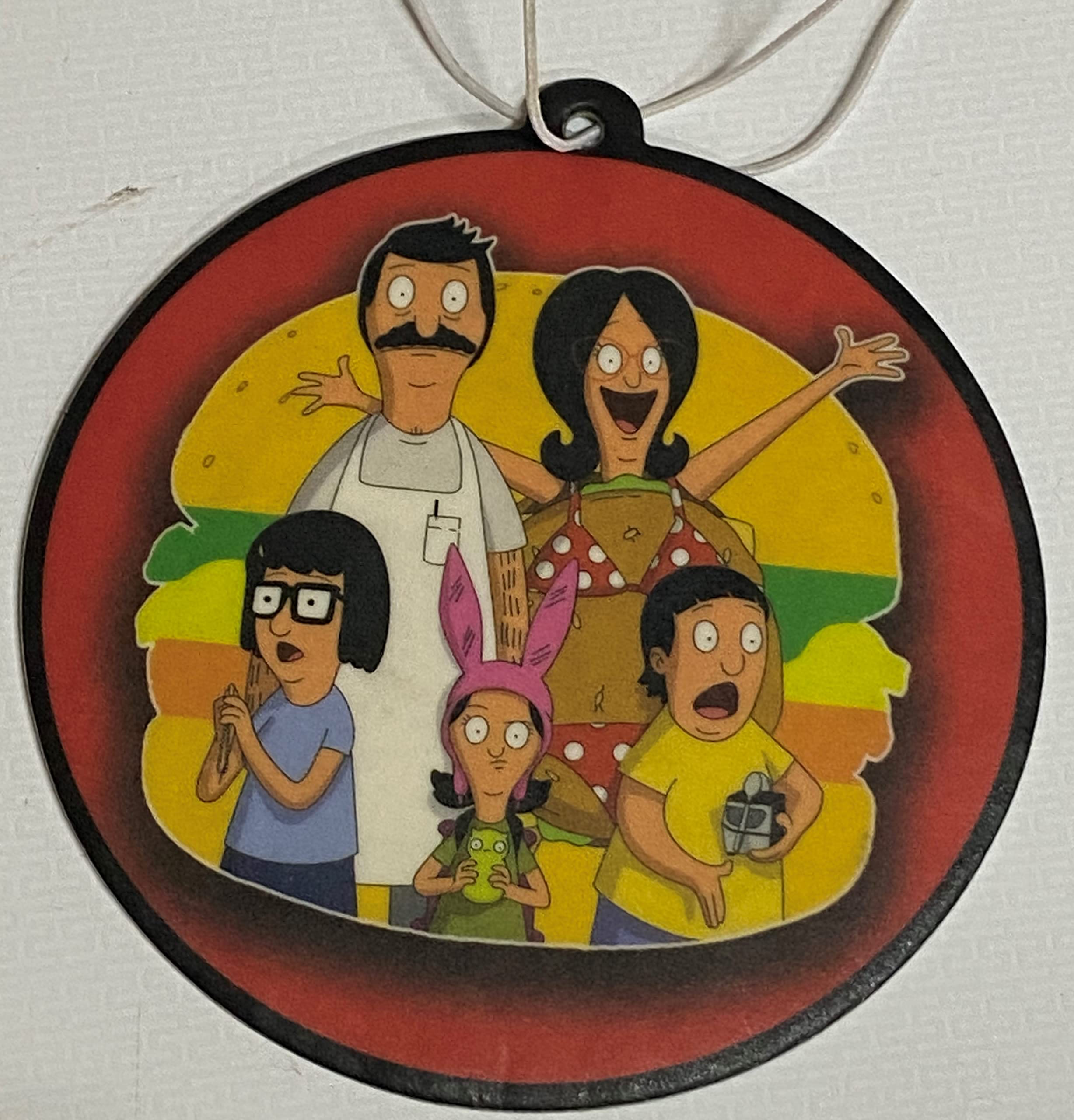 Bobs Burgers Air Freshener - Long Lasting Citrus Scent Car Freshener for Home & Office | Perfect for Cars, Bathrooms, and Small Spaces