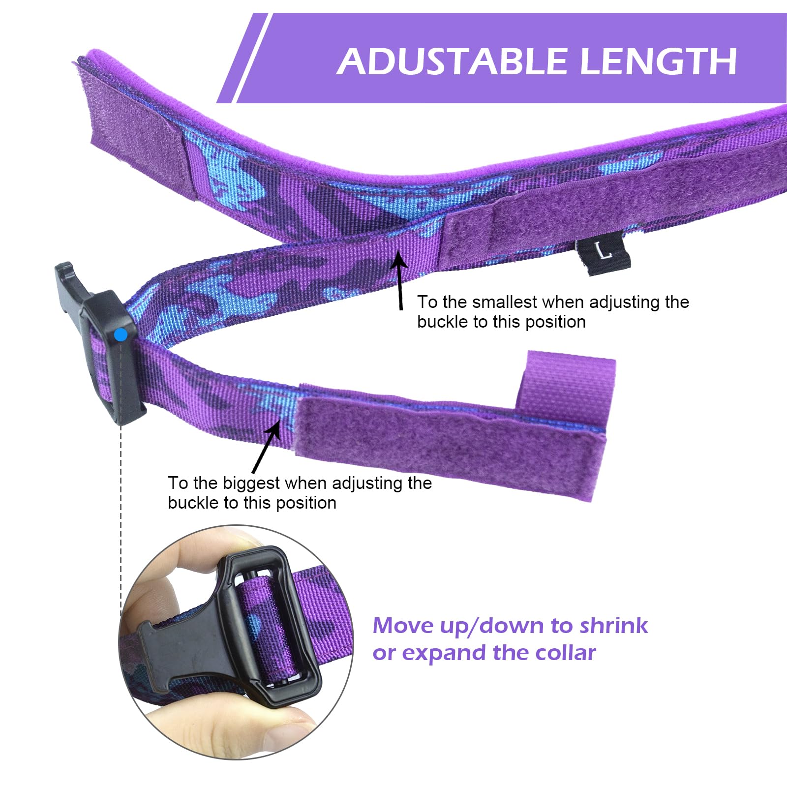 Tactical Dog Collar & Bungee Leash Set - Military Camo Adjustable K9 Collar with Heavy Duty Metal Buckle for Large Dogs | Durable Training Gear for Hiking, Running & Outdoor Adventures