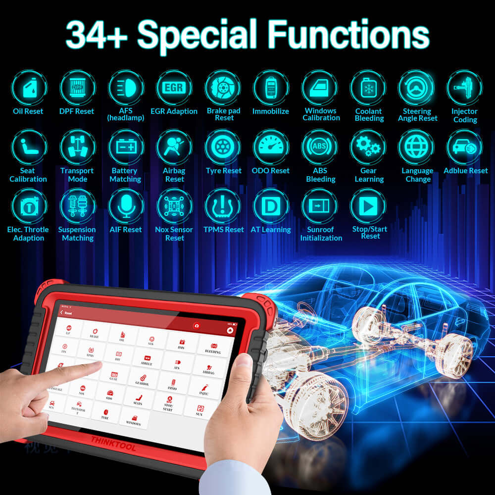 THINKCAR Thinktool Pros+ ECU Online Programming OBD2 Scanner - Professional Automotive Diagnostic Tool for Cars & Trucks (USA Shipping Only) | Perfect for Mechanics, DIY Enthusiasts & Auto Repair Shops
