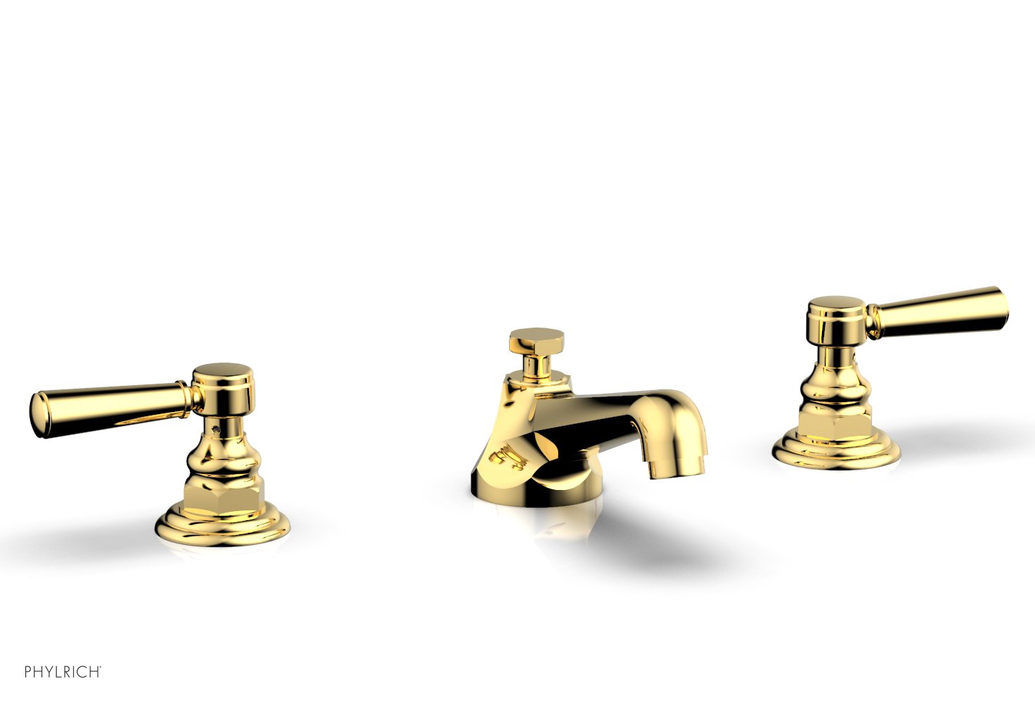 HEX TRADITIONAL Widespread Bathroom Faucet Lever Handles 500 02 - Perfect for Modern Bathroom Sink & Vanity Installation