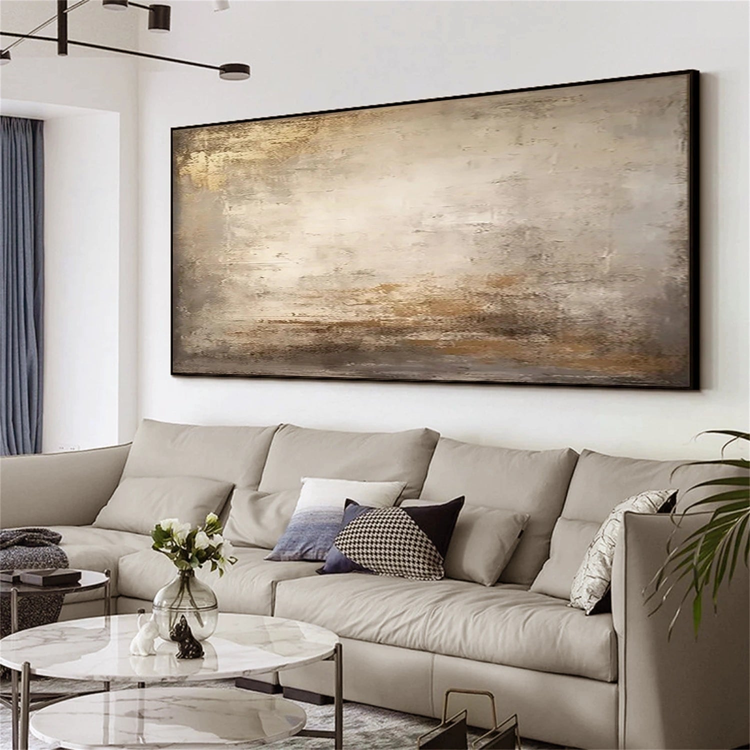 Abstract Painting #AB 306 - Modern Wall Art for Living Room, Bedroom & Office Decor | Large Canvas Artwork for Home & Office